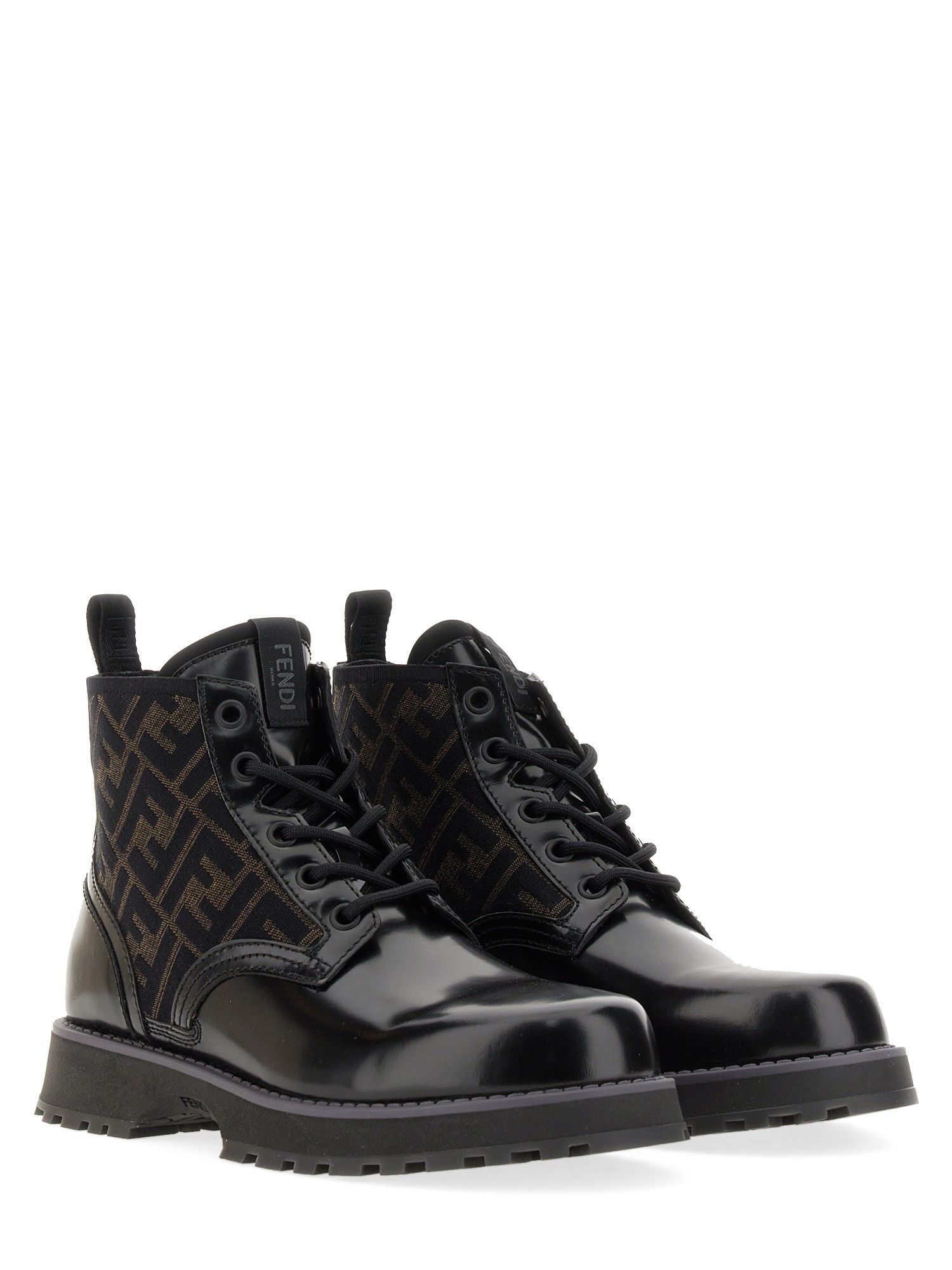 Fendi o1s1wg111224 Leather Biker Boots in Black Size US 7 / EU 40 - 2 Thumbnail