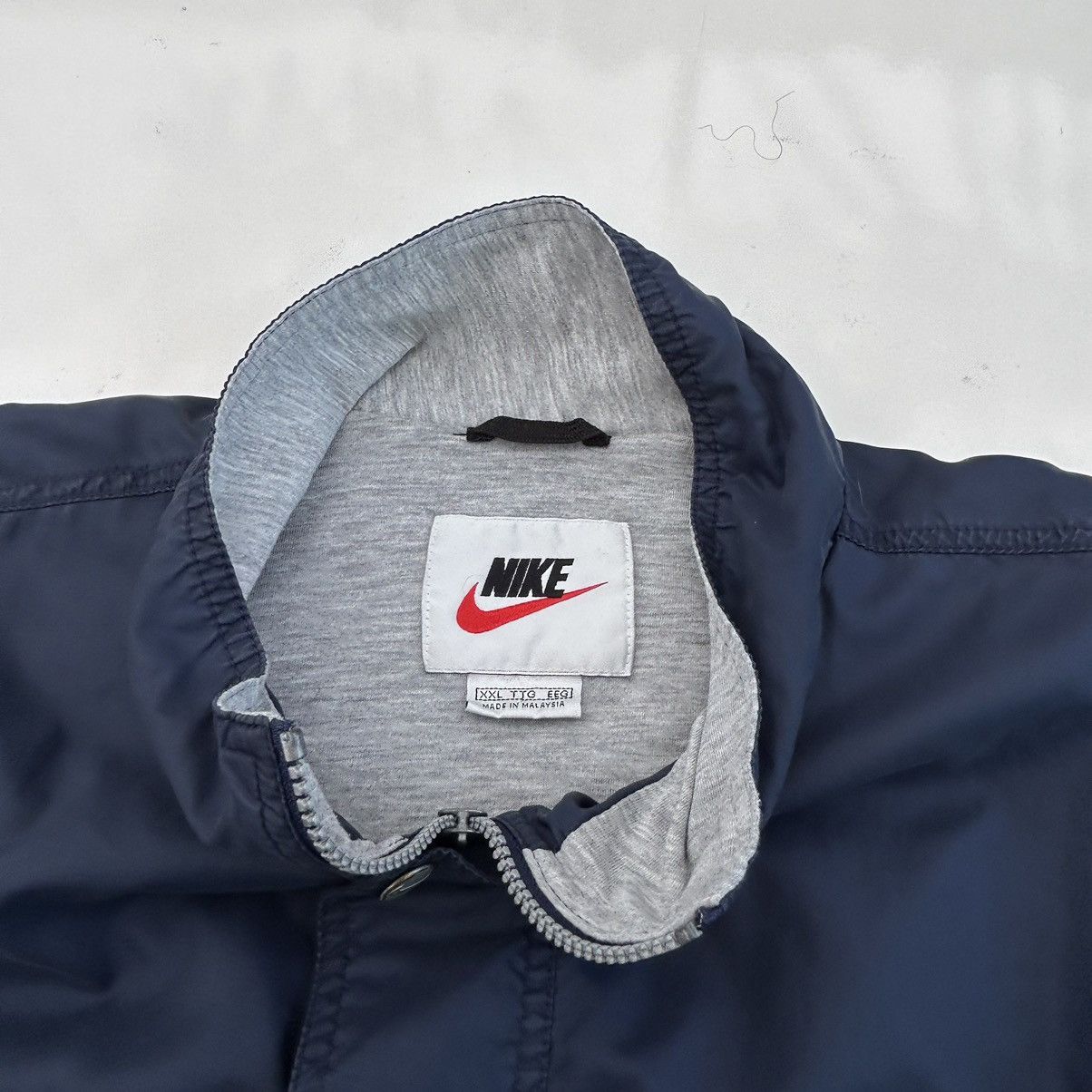 Nike Vintage 90’s Nike Full Zip Jacket Size Men’s 2XL Navy Blue Size US XXL / EU 58 / 5 - 4 Thumbnail