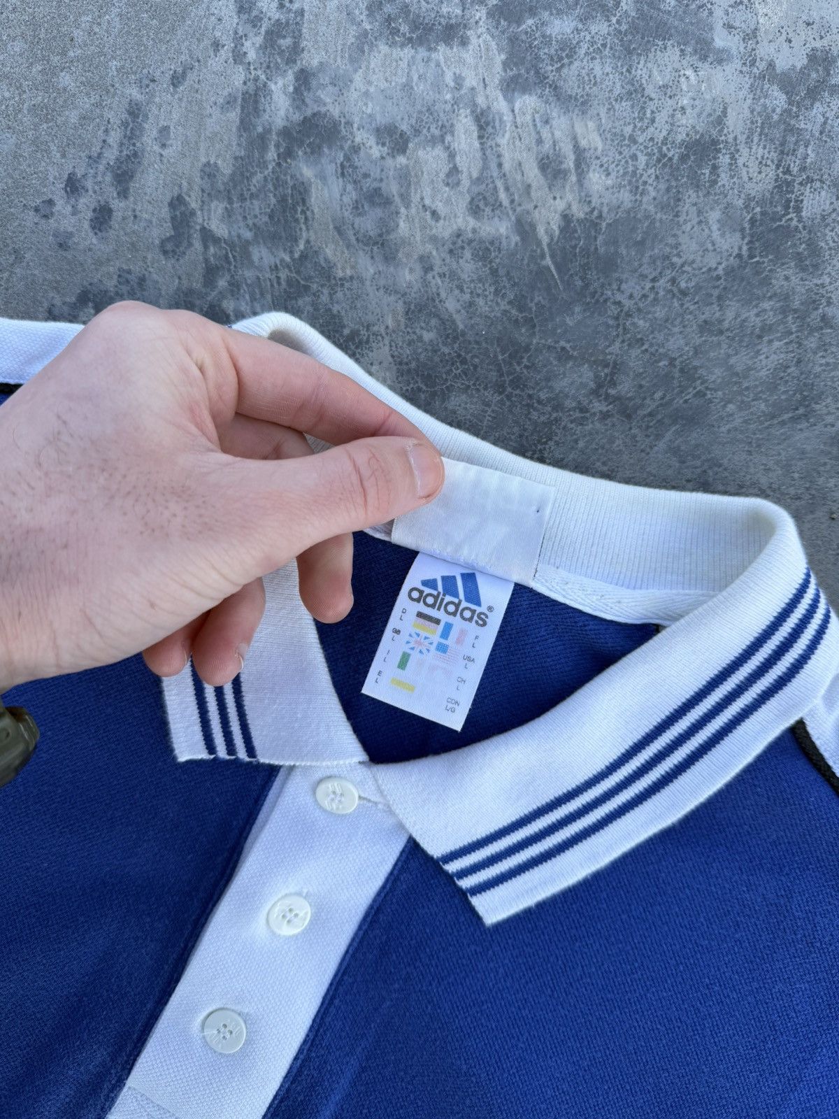 Adidas Vintage 90s Adidas Schalke 04 Soccer Blokecore Polos Jersey Size US L / EU 52-54 / 3 - 3 Thumbnail