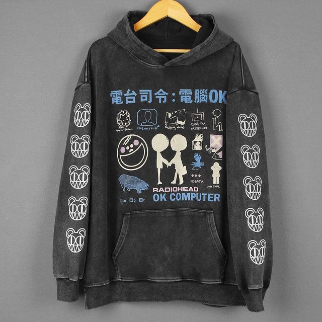 Japanese Brand Japanese Cartoon Radiohead Hoodie Washed Size US S / EU 44-46 / 1 - 1 Thumbnail