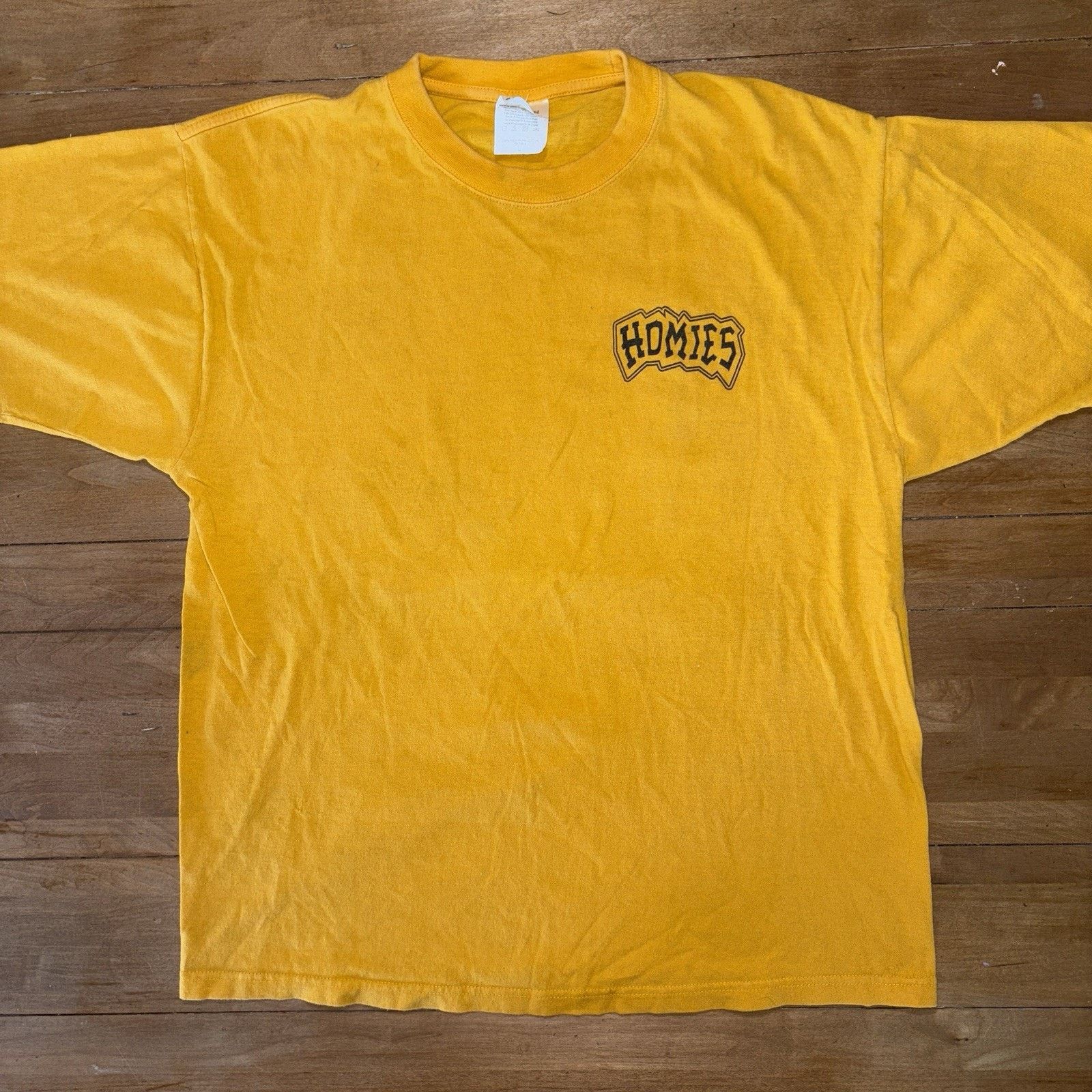 Homies × Vintage Vintage Homies “Homie Girls” Low Rider Tee L Yellow 1990s Size US L / EU 52-54 / 3 - 3 Thumbnail