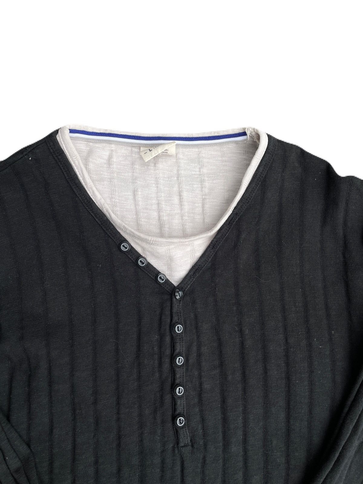 If Six Was Nine 2000s Japanese archive Vkei Layered Button Long Sleeve Tee Size US M / EU 48-50 / 2 - 5 Thumbnail