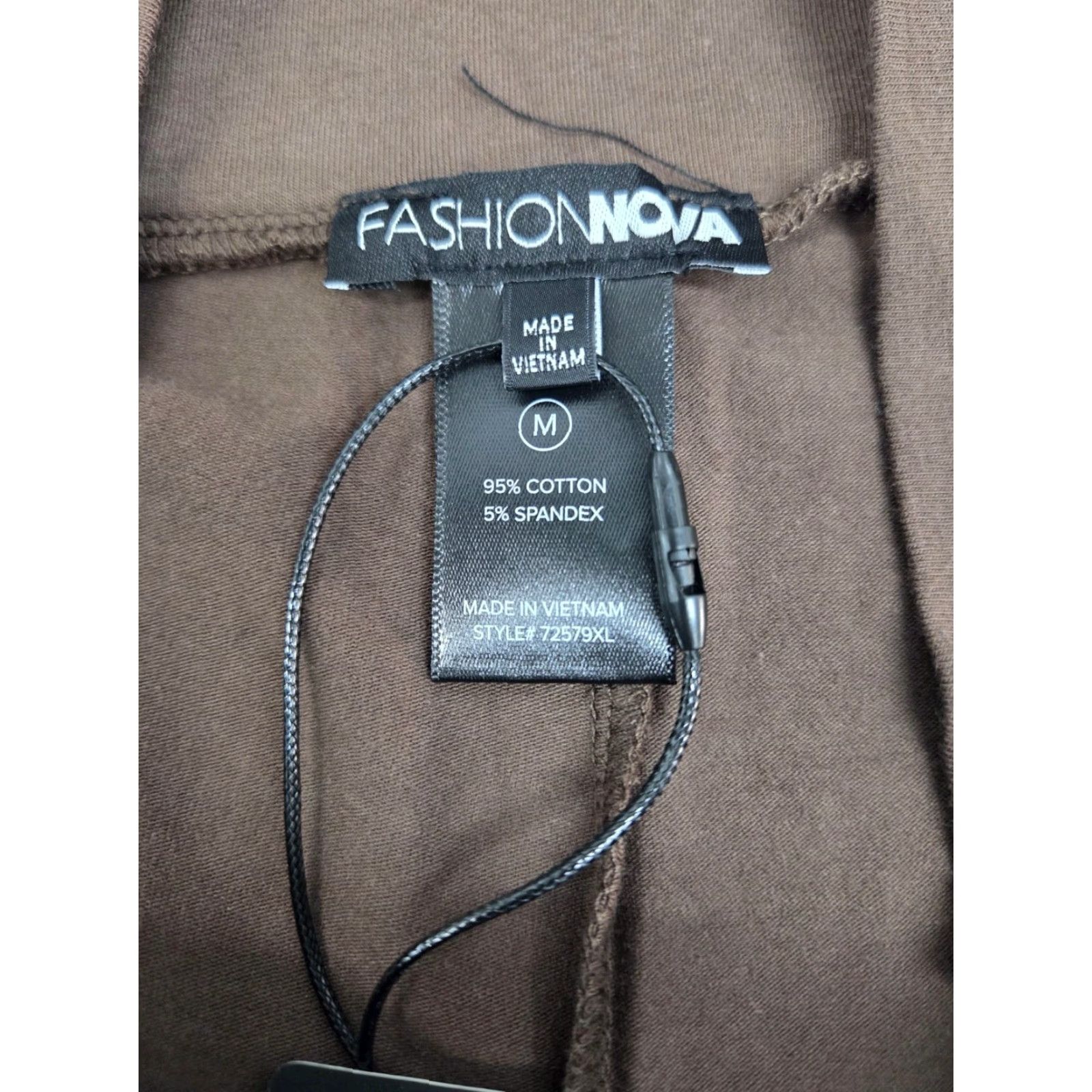 Fashion Nova NWT Fashion Nova Running Around Women's High Rise Leggings Chocolate M #8322 Size 32" / US 10 / IT 46 - 5 Thumbnail