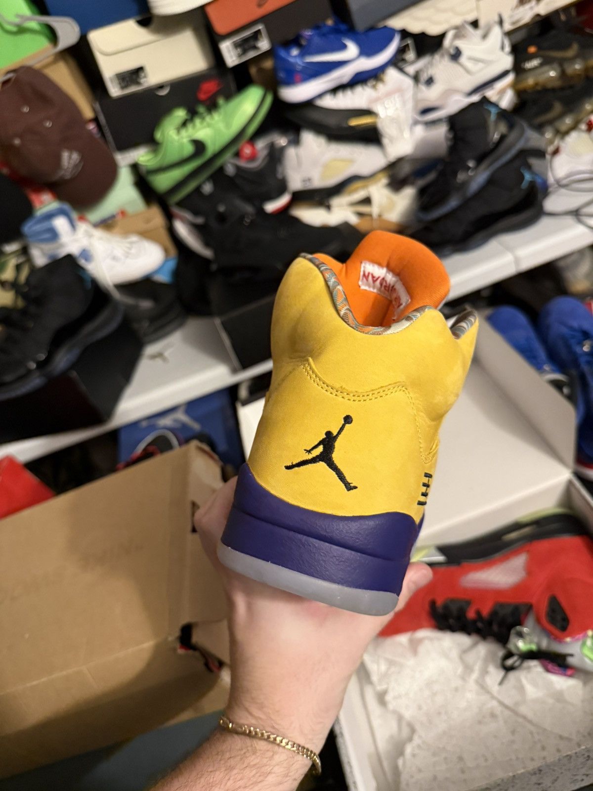 Jordan Brand Jordan retro 5 what the sz 12 Size US 12 / EU 45 - 4 Thumbnail