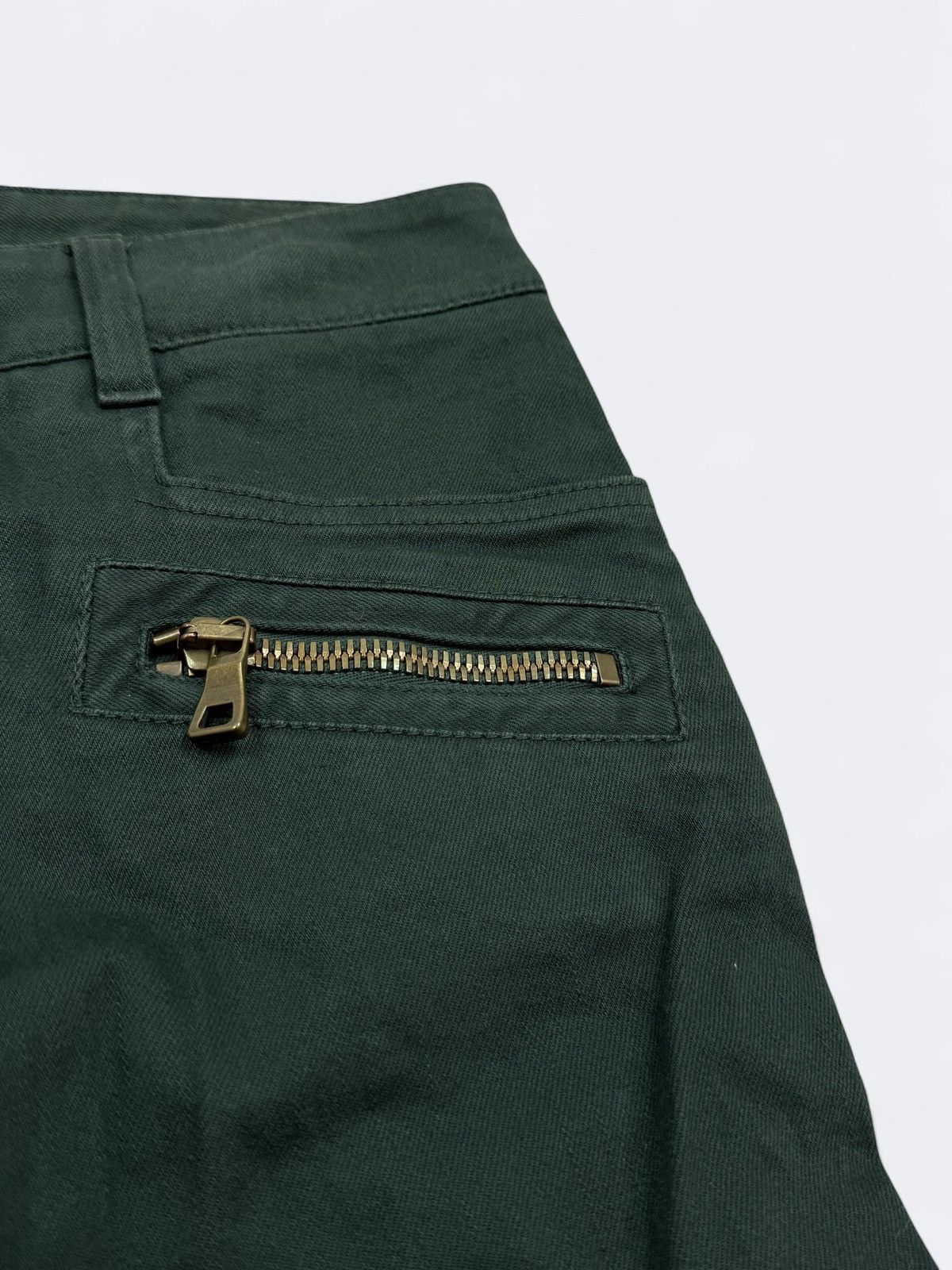 Balmain Balmain Dark Green Biker Skinny Jeans Pants Size 26" / US 2 / IT 38 - 7 Thumbnail