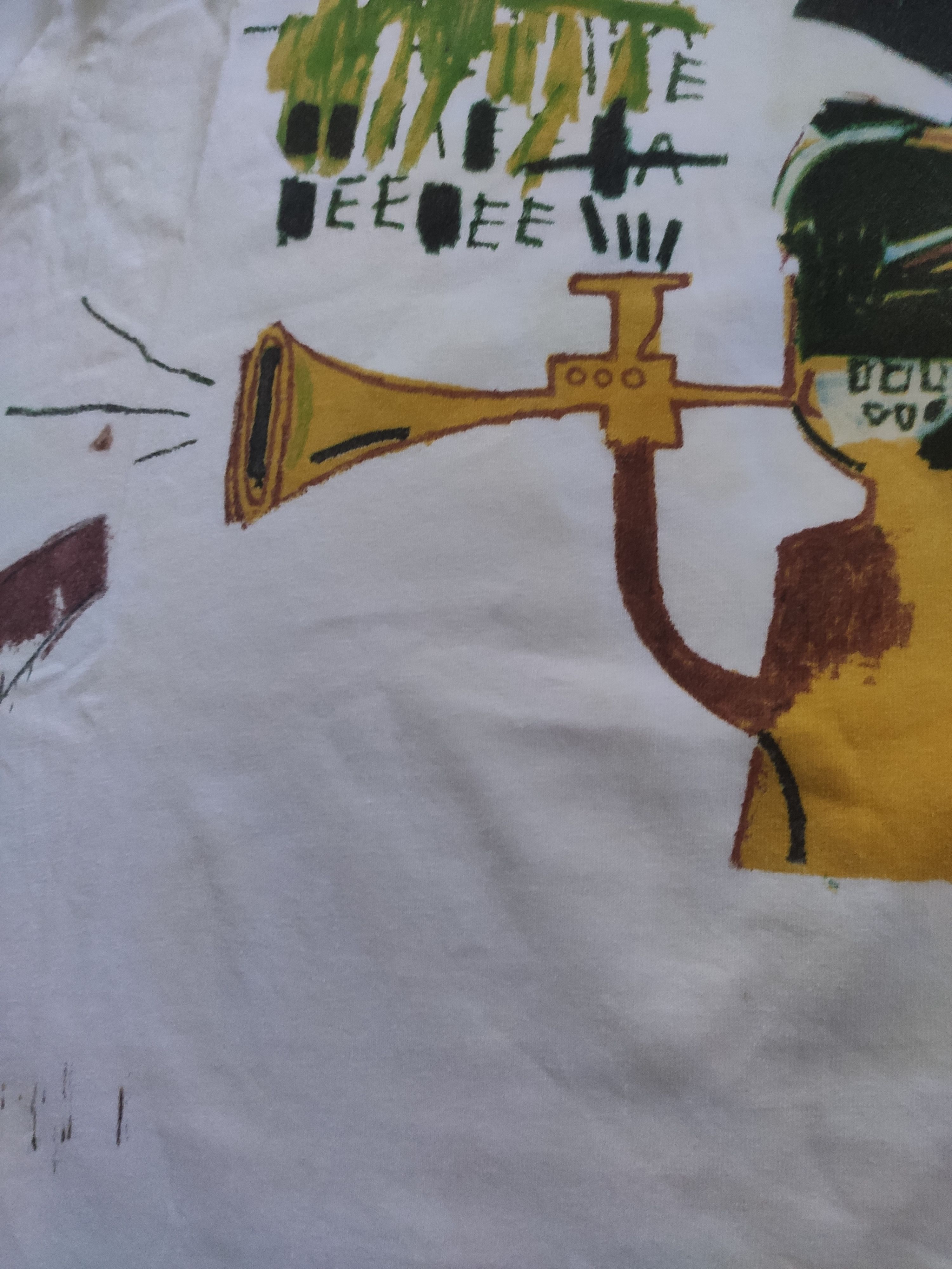 Hypebeast × Jean-Michel Basquiat Jean Michel Basquiat Ringer Tee Pop Art Size US XL / EU 56 / 4 - 11 Thumbnail