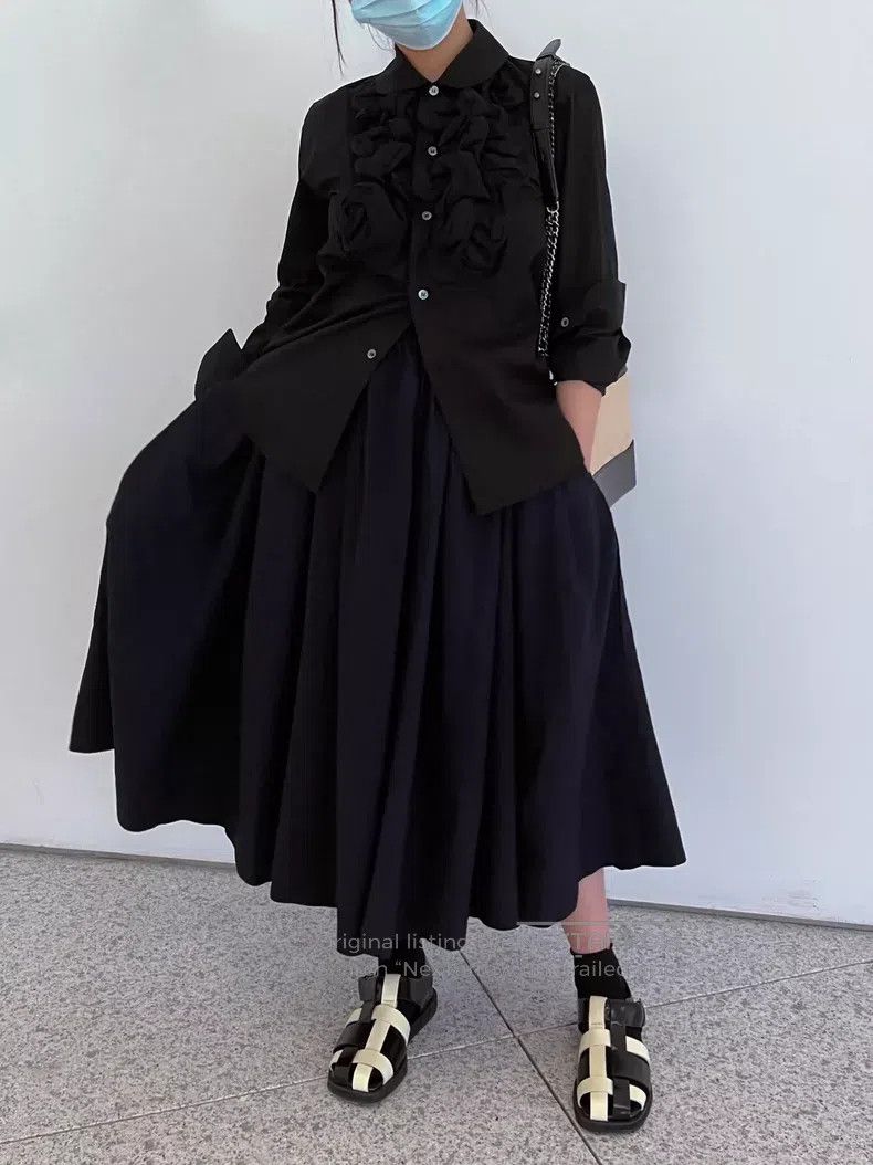 Comme des Garcons Comme des Garcons size S Half skirt with frayed waist desi Size 22" - 1 Thumbnail