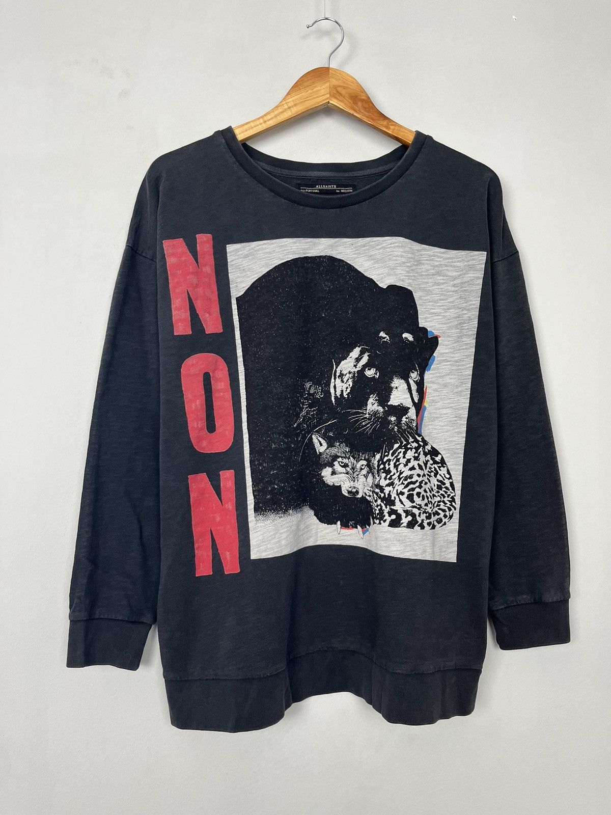 Allsaints Allsaints Non LS Sweat Dyed Cotton Sweatshirt Size M / US 6-8 / IT 42-44 - 4 Thumbnail