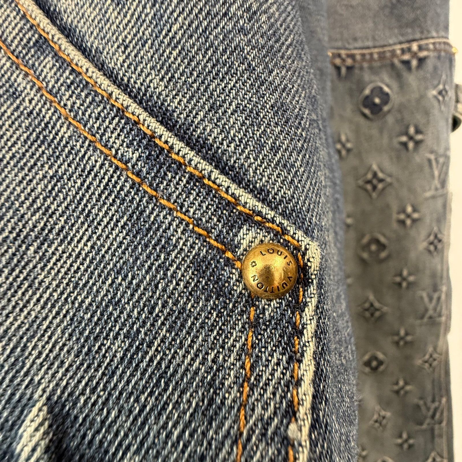Louis Vuitton Louis Vuitton Monogra Double Knee Carpenter Denim - 36 Size US 36 / EU 52 - 7 Thumbnail