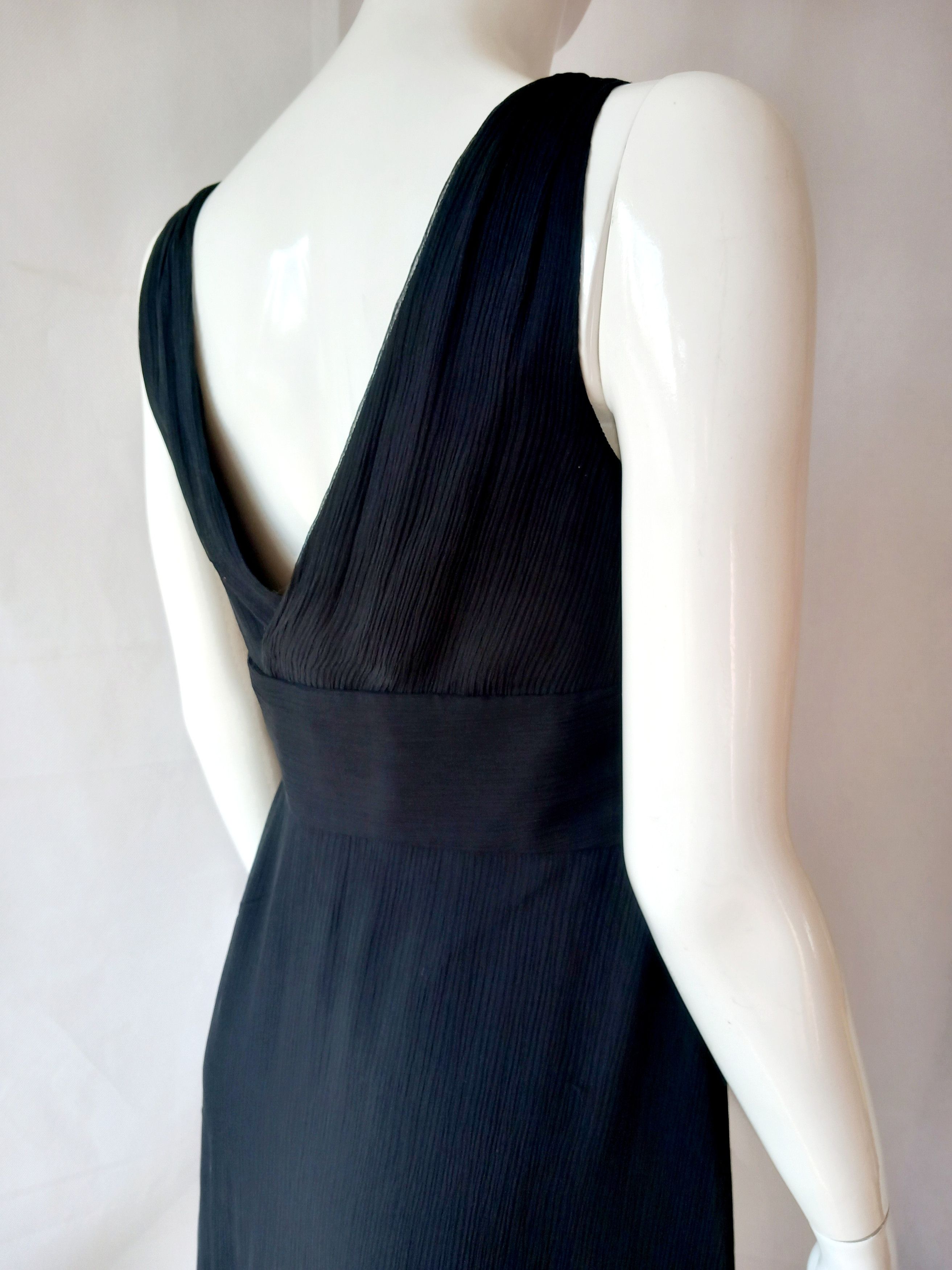 Max Mara Max Mara black silk dress S size Size S / US 4 / IT 40 - 5 Thumbnail