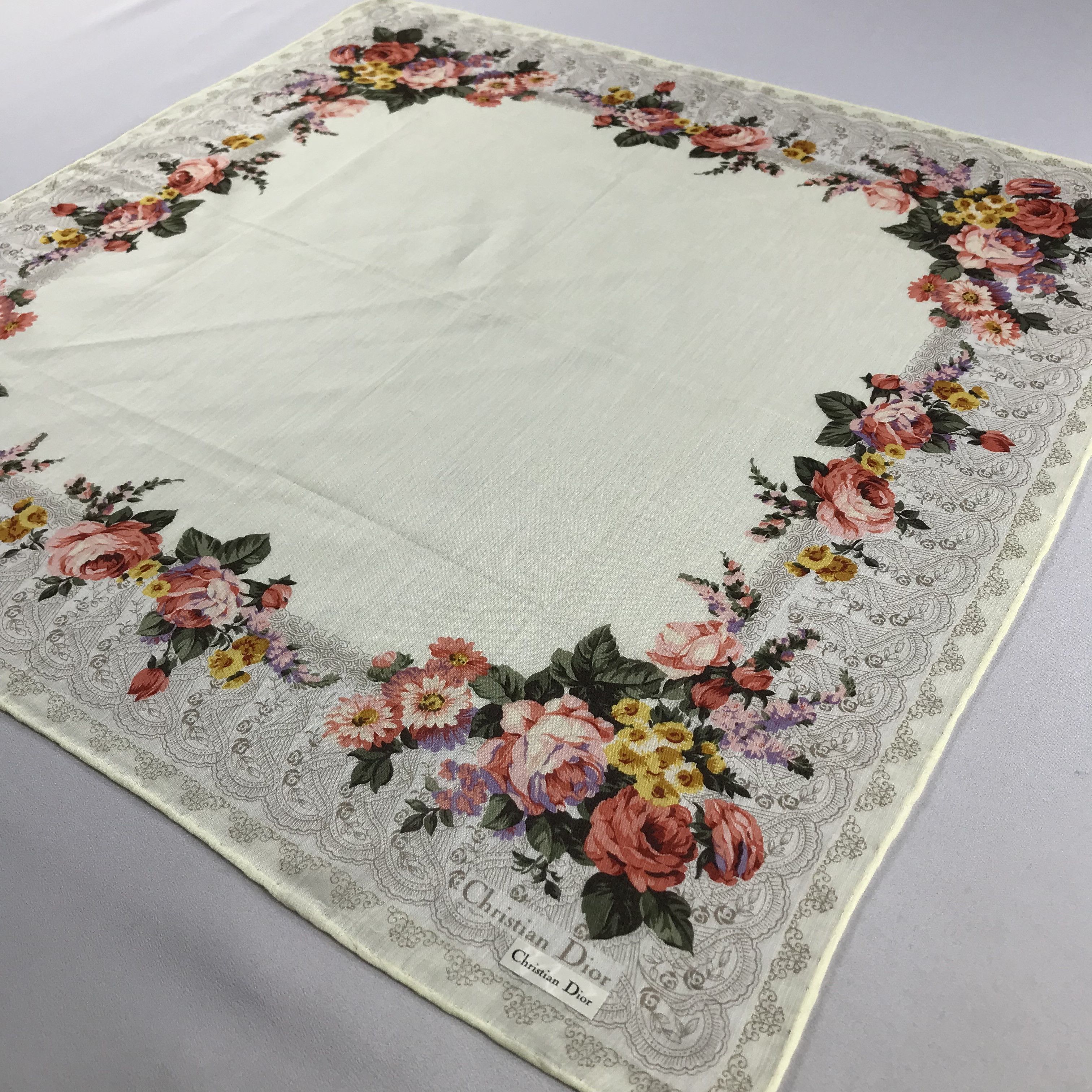 Christian Dior Monsieur Christian Dior Handkerchief / Bandana / Neckerchief C581 Size ONE SIZE - 4 Thumbnail