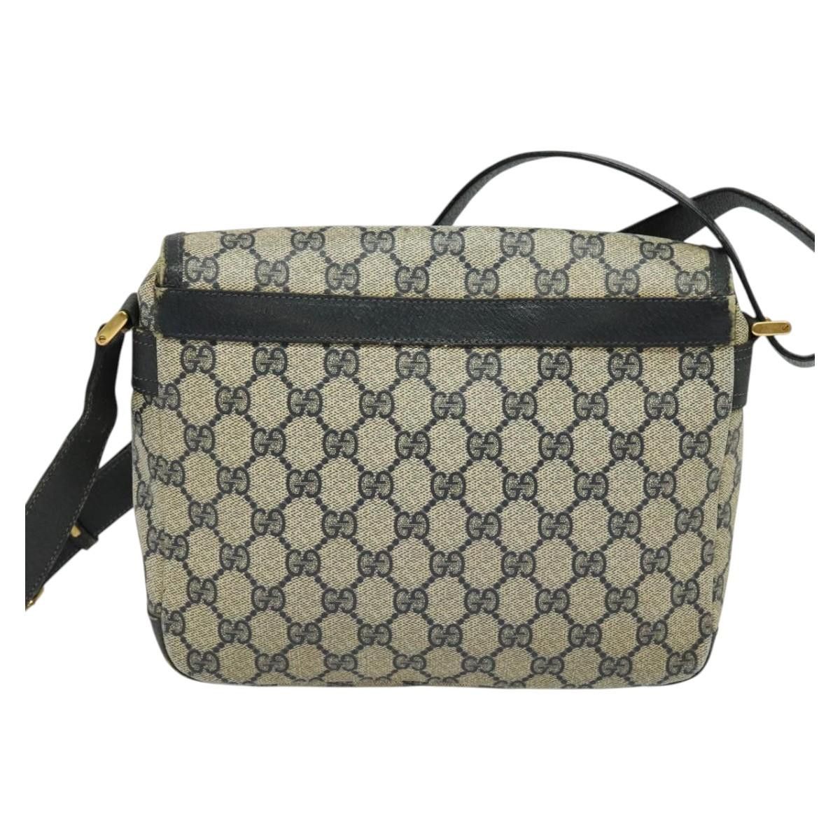Gucci GUCCI GG Supreme Shoulder Bag Pvc Navy Gold Size ONE SIZE - 3 Thumbnail