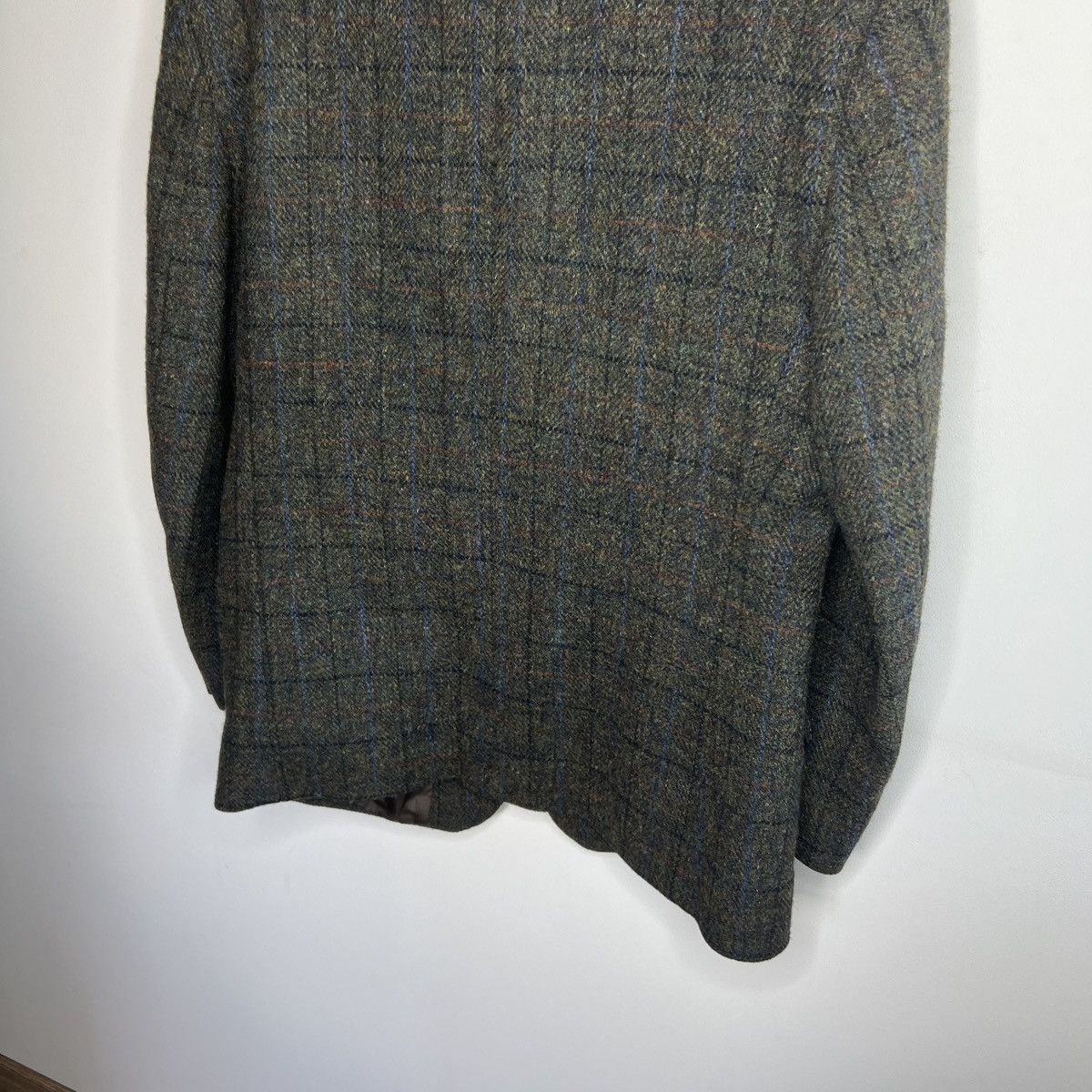 Harris Tweed Vtg Harris Tweed Dark Green Coat WOOL Jacket Blazer 42 R Size 42R - 10 Thumbnail