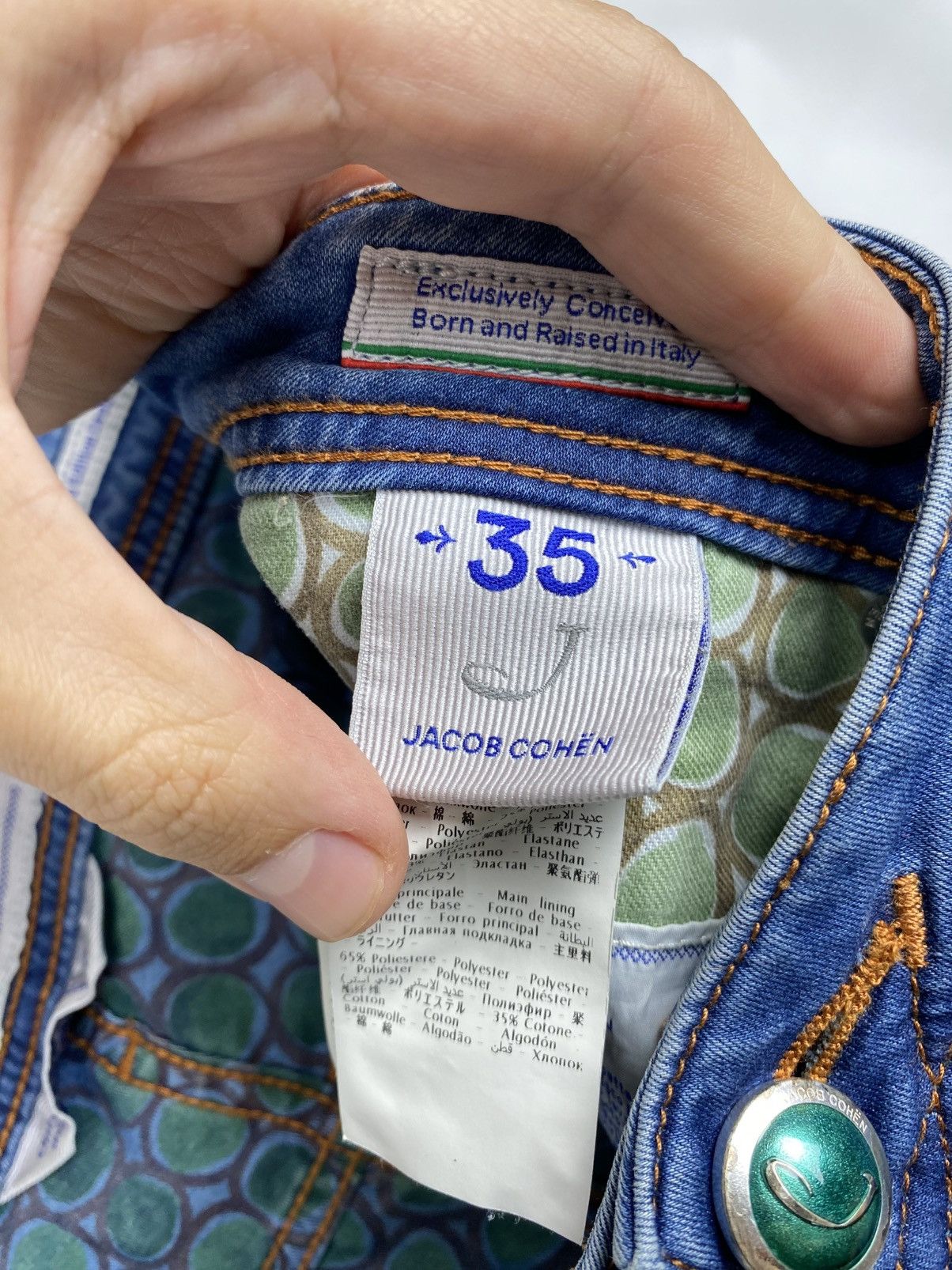 Jacob Cohen Jacob Cohen Luxury Comfort Slim Jeans Style 688 size 35 Size US 35 - 13 Thumbnail