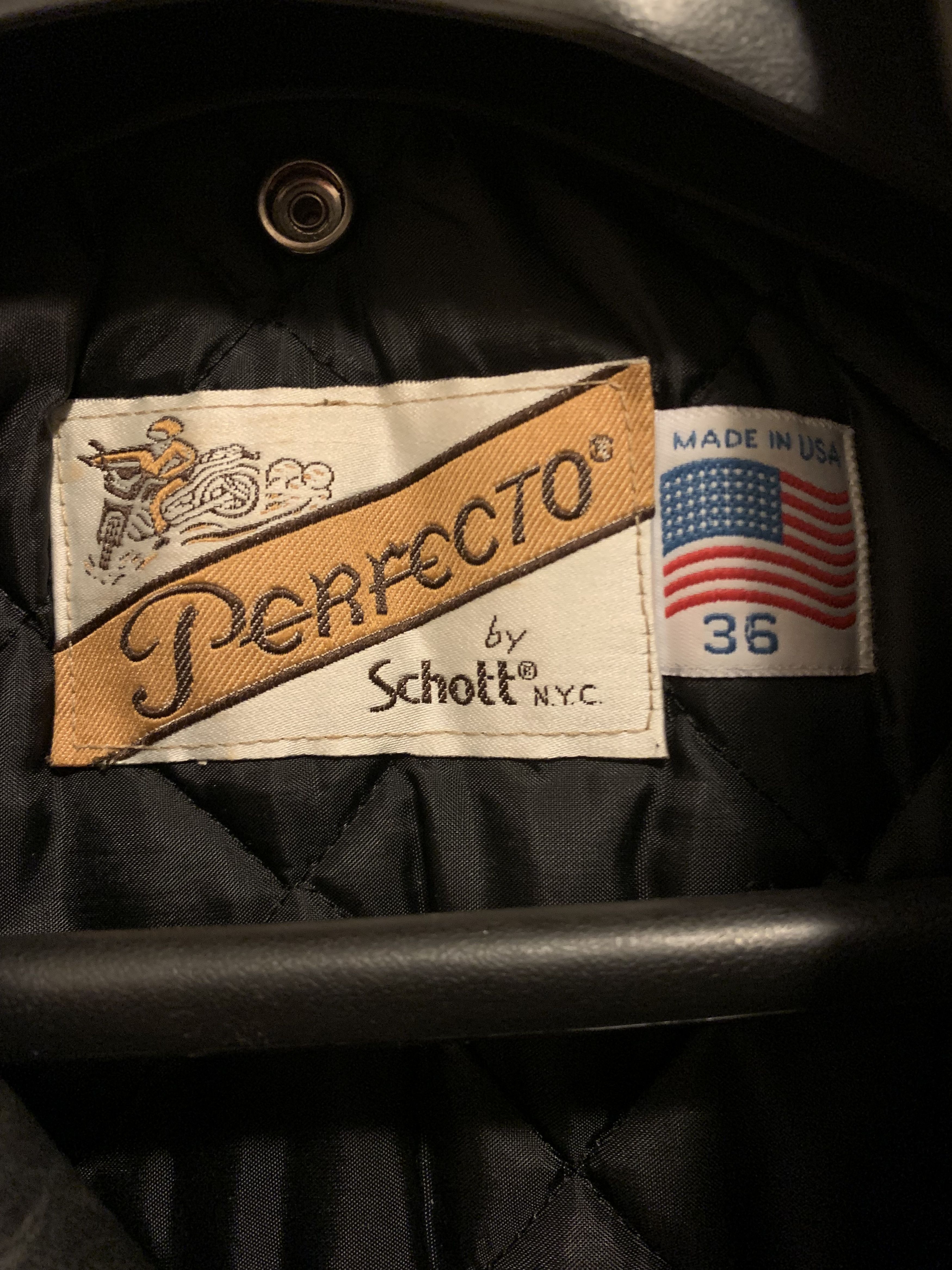 Schott Schott 118 Leather Jacket Vintage Double Cowhide Size US S / EU 44-46 / 1 - 3 Thumbnail