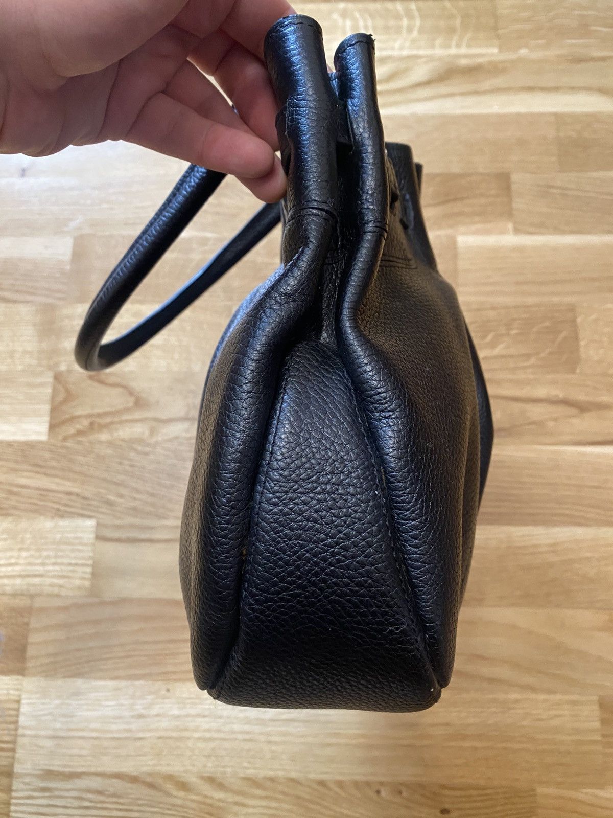 Tod's Tods Leather Pocket Handbag Black Womens Size ONE SIZE - 6 Thumbnail