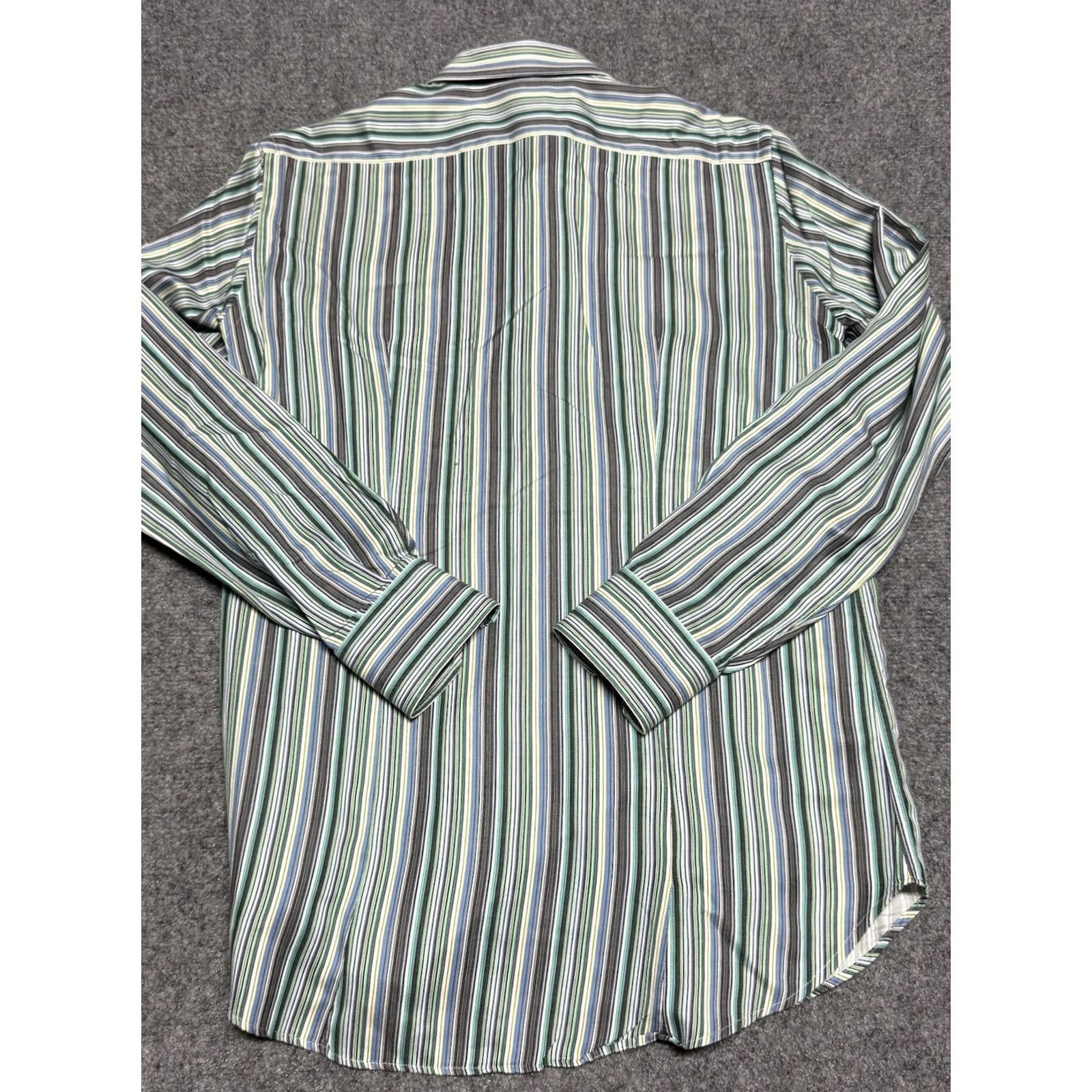 Etro Etro Shirt Mens Large Multicolor Striped Dress Button Up Italy Size 42R - 4 Thumbnail