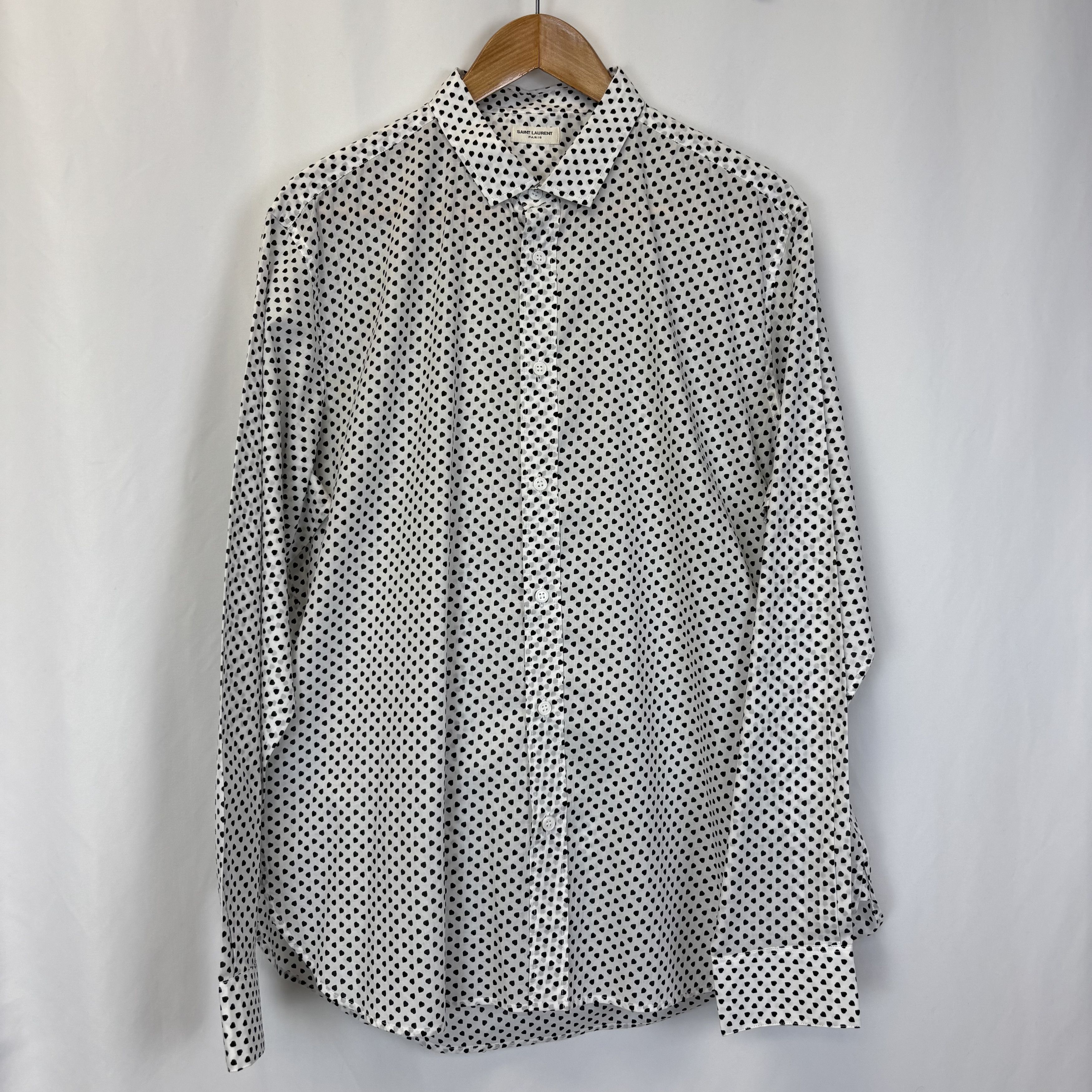 Saint Laurent Paris Saint Laurent Heart Shirt Size US XL / EU 56 / 4 - 1 Thumbnail