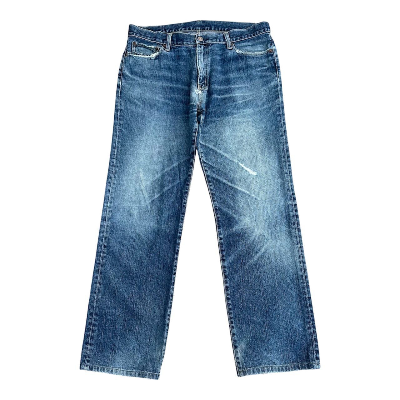 Undercover × Uniqlo Vintage Uniqlo S-002 Distressed Straight Japan Denim W36 Size US 36 / EU 52 - 1 Thumbnail