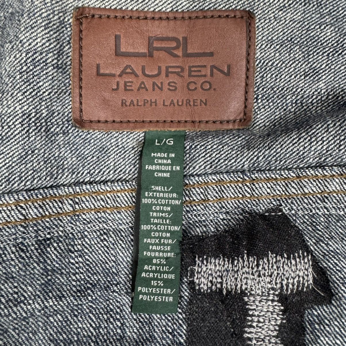 Lauren Ralph Lauren 🔥 LAUREN RL NATIVE DENIM CUSTOM JACKET Size L / US 10 / IT 46 - 18 Thumbnail