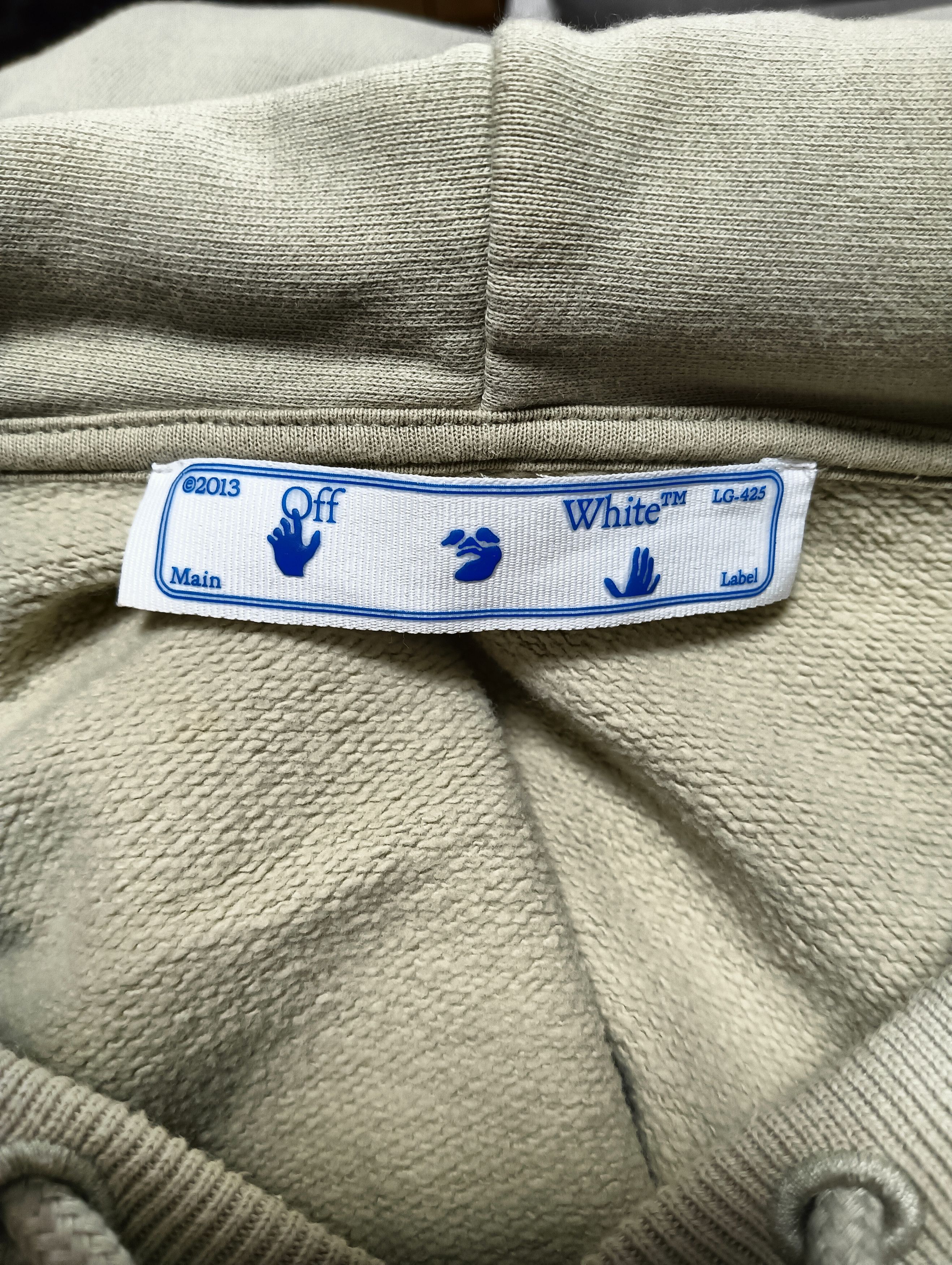 Off-White Hand Over Flatlock Hoodie Size US L / EU 52-54 / 3 - 4 Thumbnail
