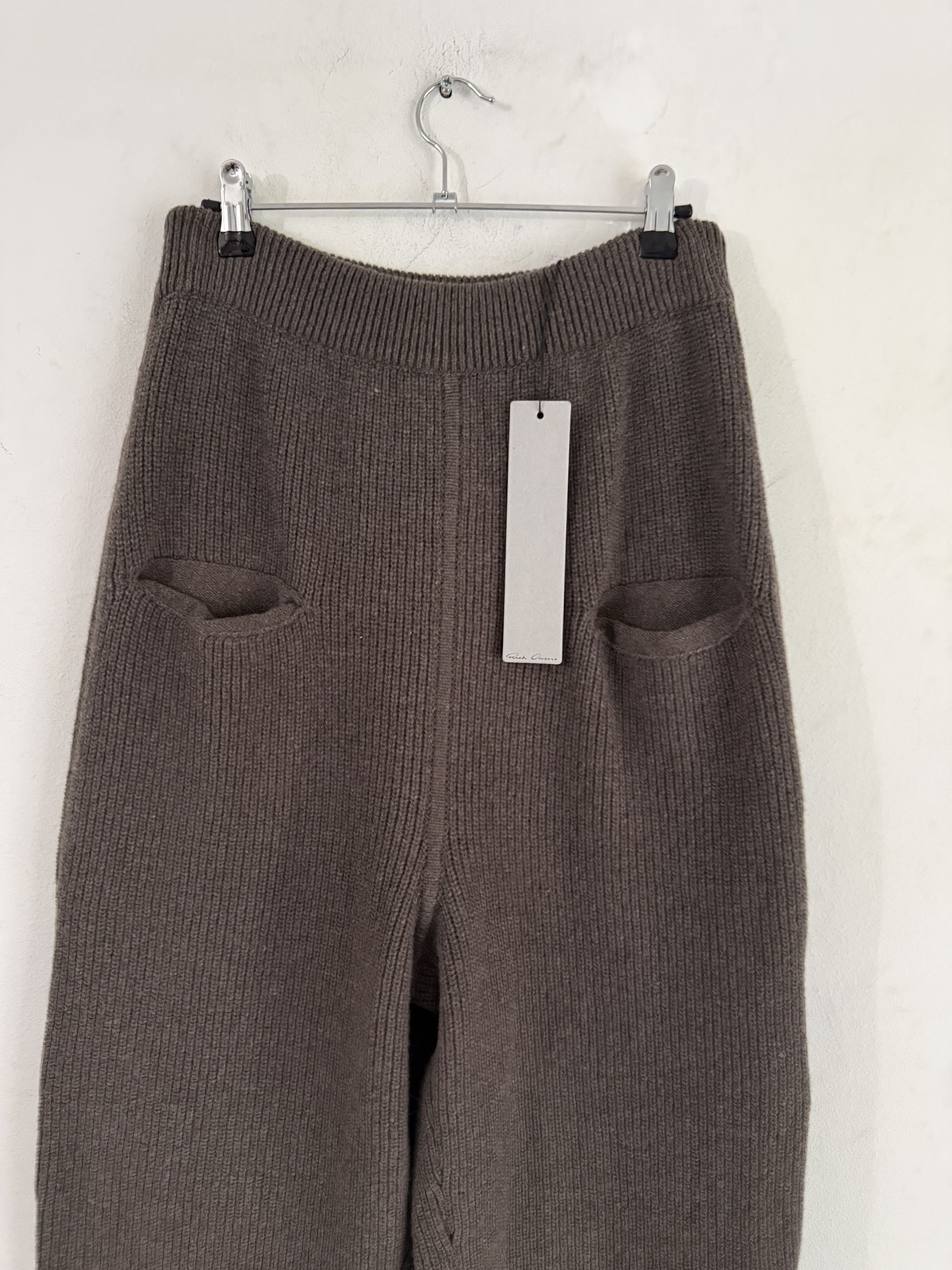 Rick Owens Ribbed Cashmere Knit Sweatpants Size US 32 / EU 48 - 6 Thumbnail