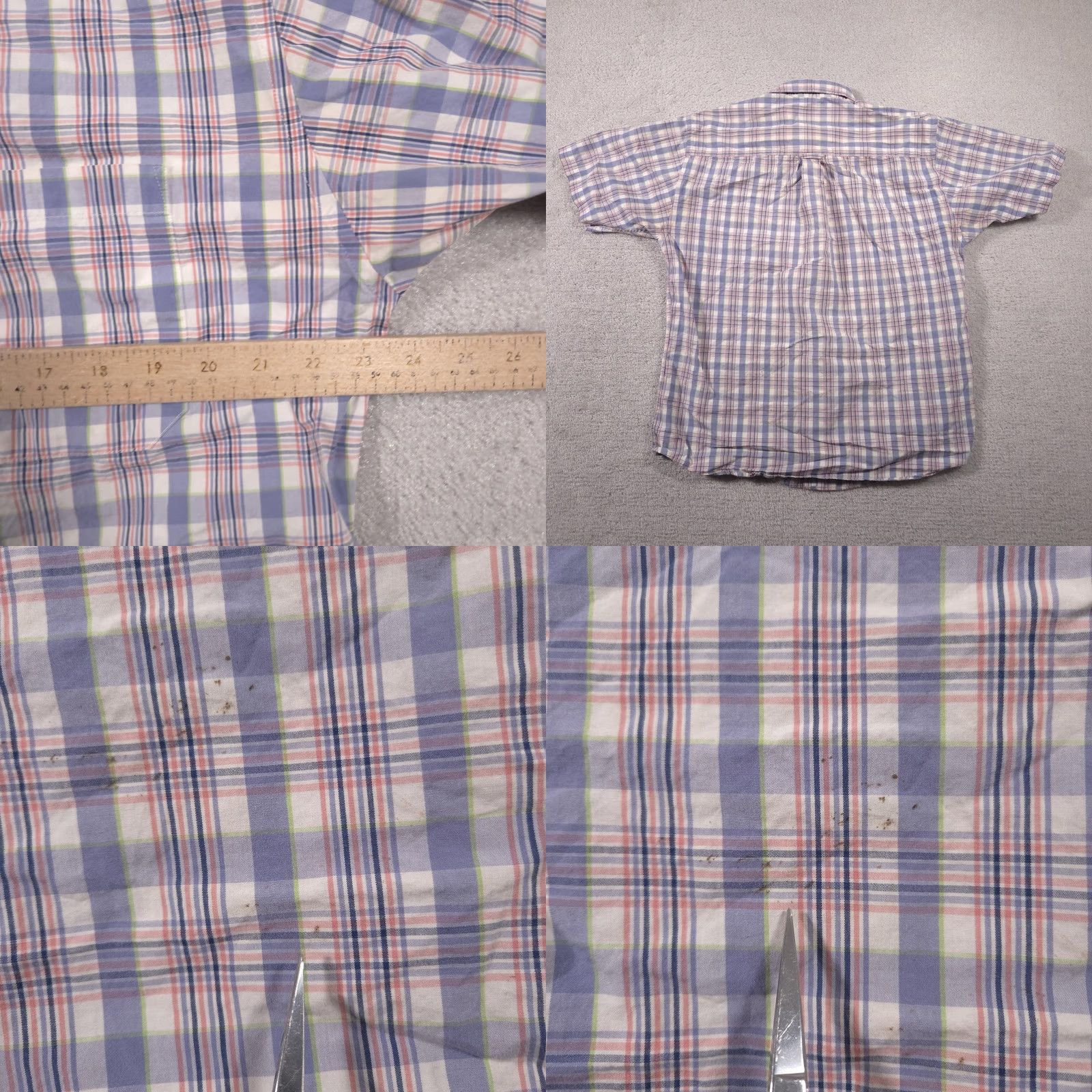 Pendleton Pendleton Shirt Mens Large Blue Plaid Short Sleeve Button-Down Casual Summer Size US L / EU 52-54 / 3 - 9 Thumbnail