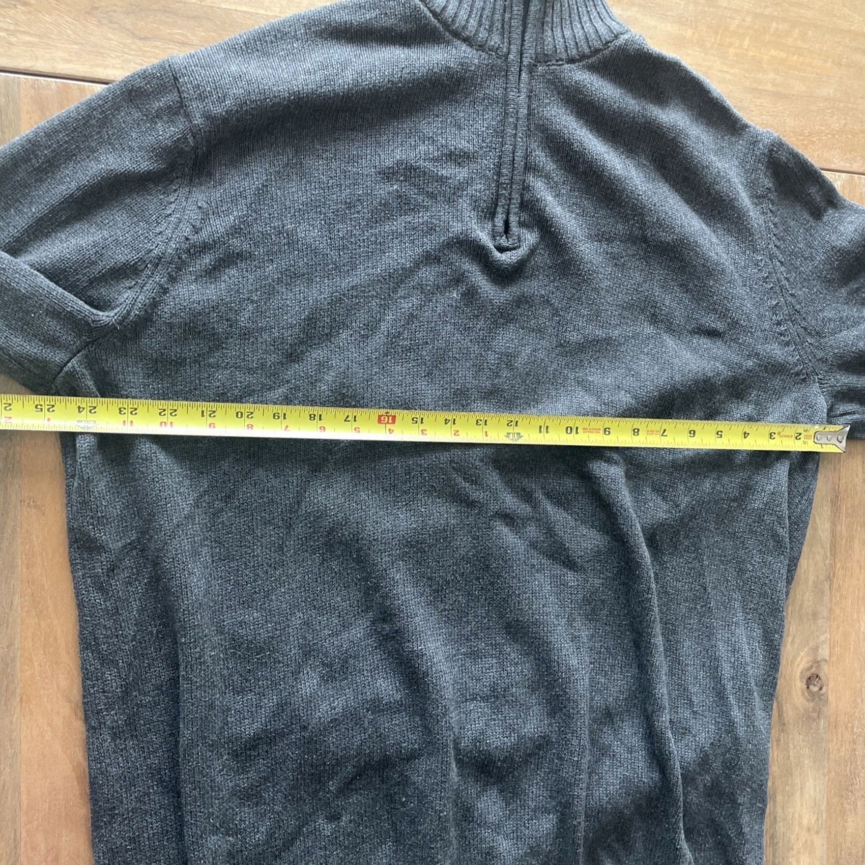 Eddie Bauer Eddie Bauer Sweater 1/4 Zip Mens XL Big & Tall Long Sleeve Mock Neck Gray Knit Pullover Casual Winter Fall Spring - Mens Size US XL / EU 56 / 4 - 5 Thumbnail