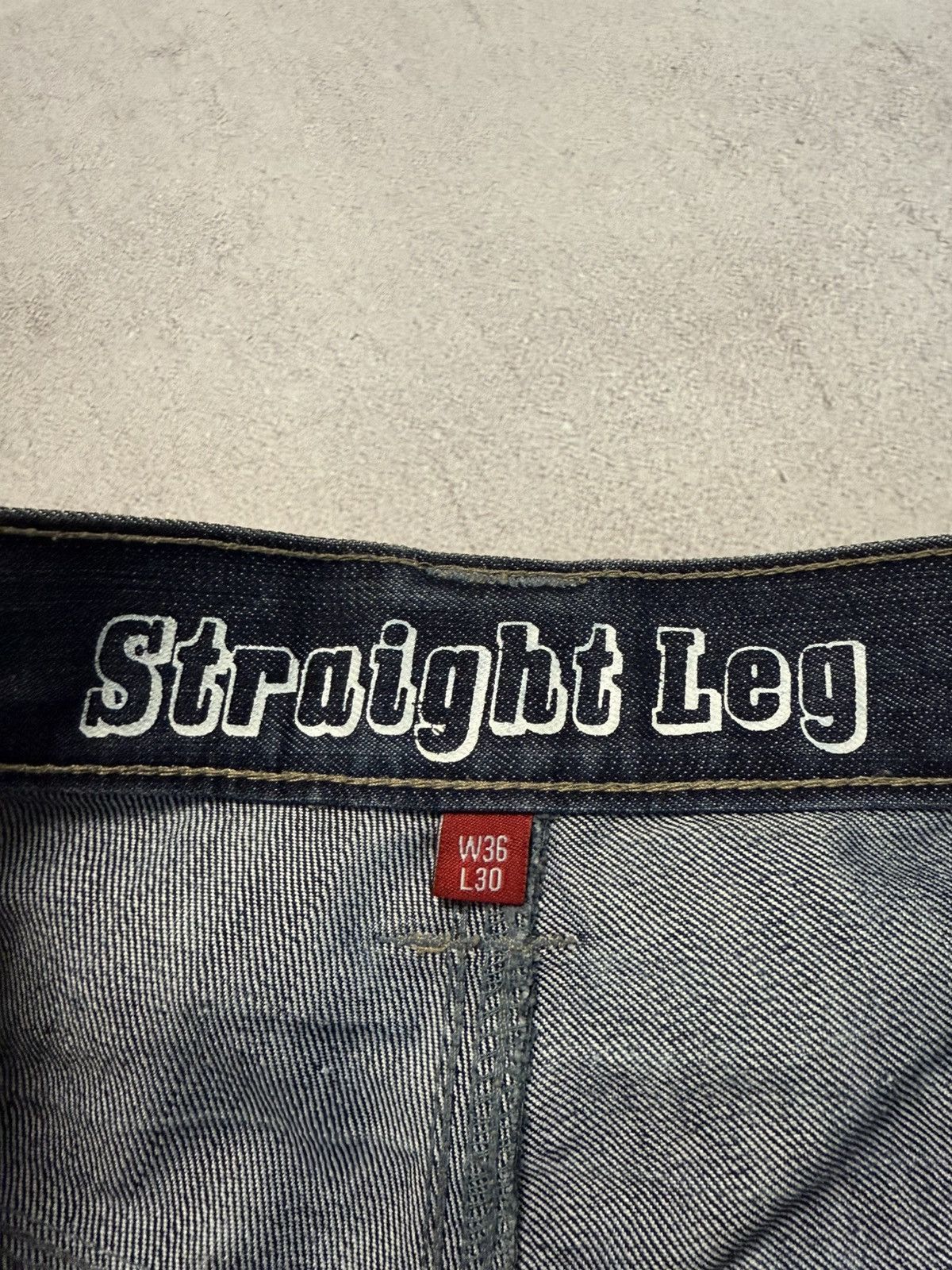 Japanese Brand SICK🚨 Japanese Straight Baggy Wash Denim Pants Y2K Rap 90s Size US 36 / EU 52 - 12 Thumbnail