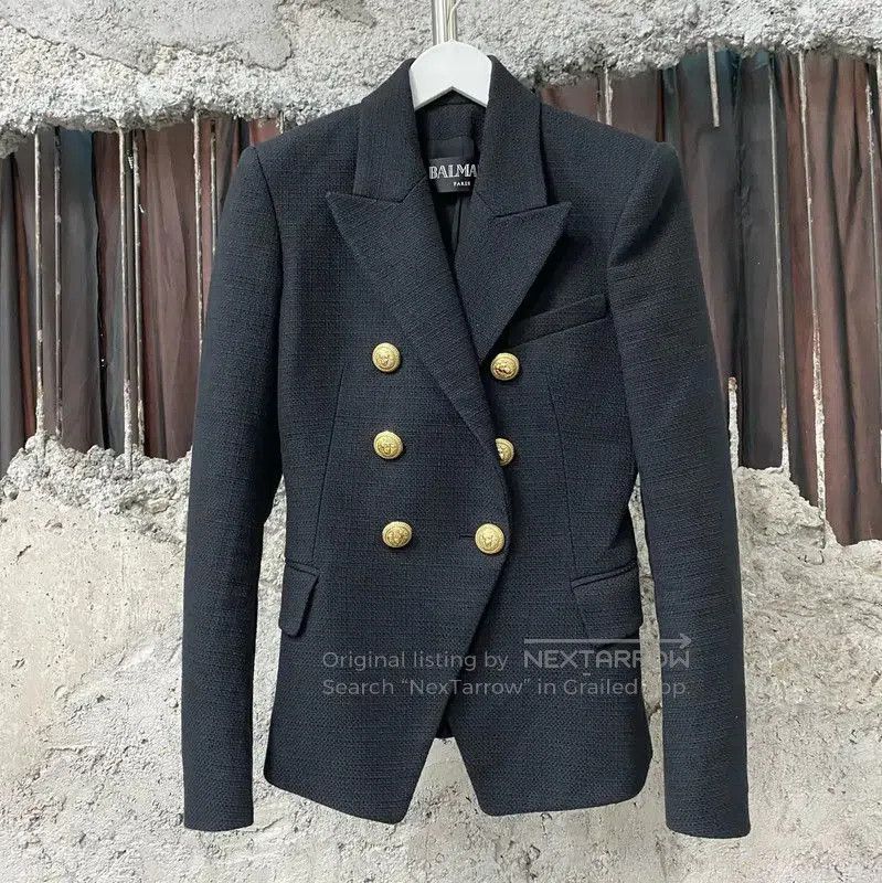 Balmain Balmain Black Spring Autumn Women's Jacket . Size XXS / US 00 / IT 34 - 1 Thumbnail