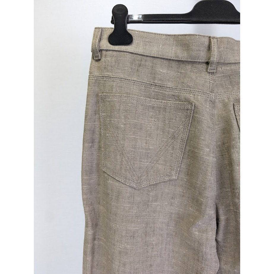 Bottega Veneta o1rshd1 Pants Light Irish Linen/Soft Jersey in Canvas/Nero Size US 30 / EU 46 - 14 Thumbnail