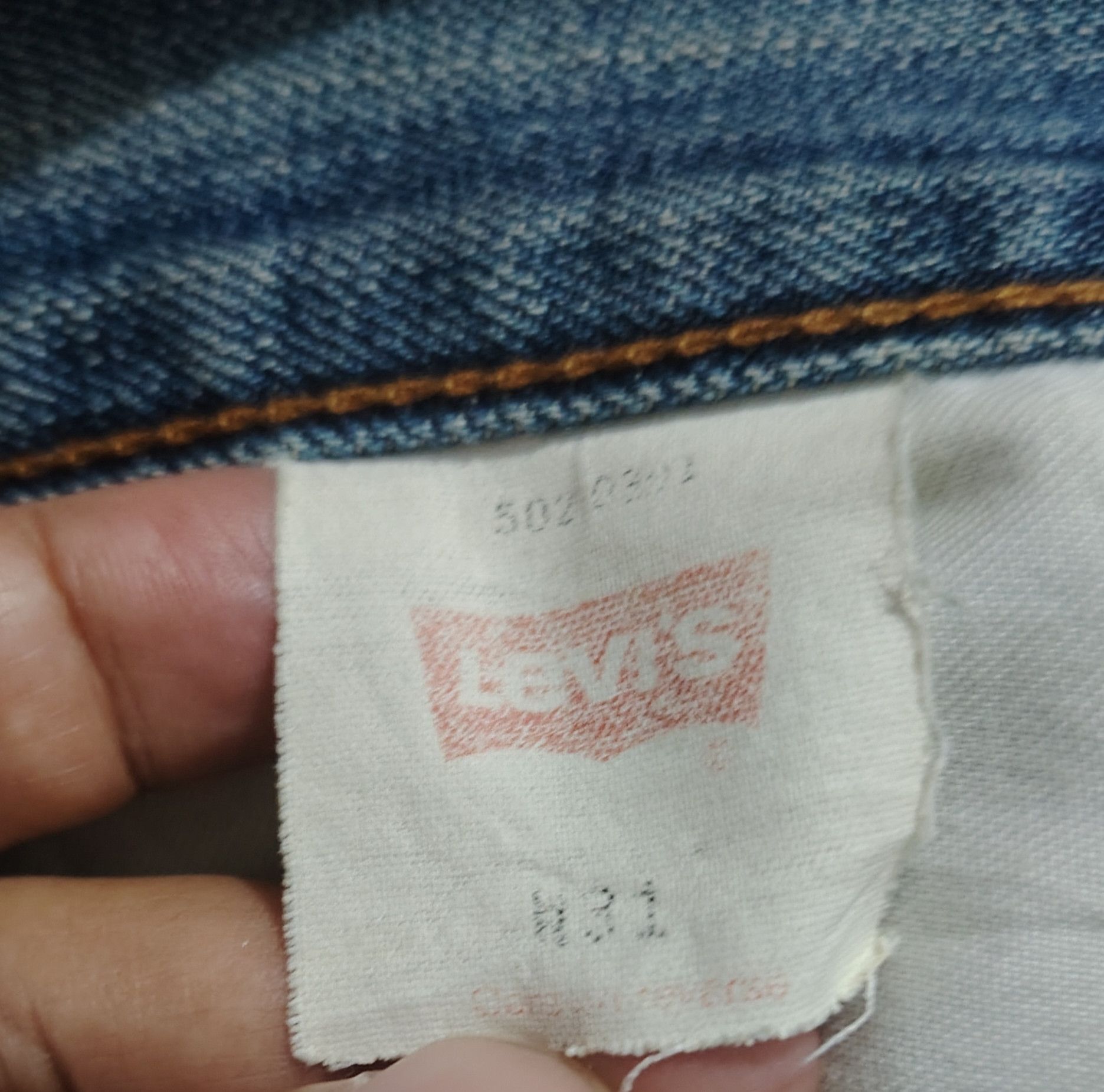 Levi's Vintage 90s Levis 502 Distressed Denim Kurt Cobain Style Size US 31 - 16 Thumbnail