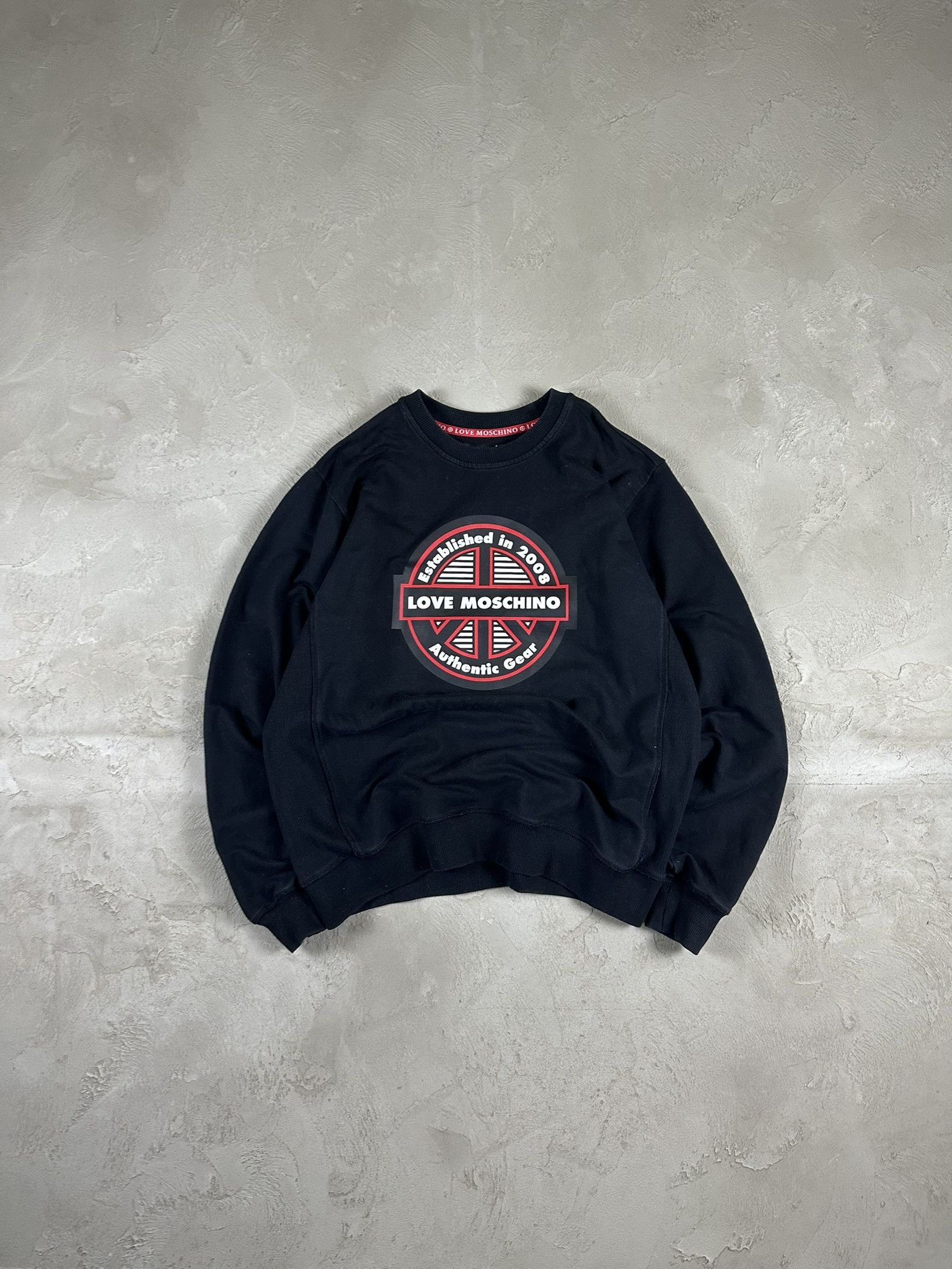 Moschino Love Moschino Big Logo Graphic Sweatshirt Crewneck Size US XL / EU 56 / 4 - 1 Thumbnail