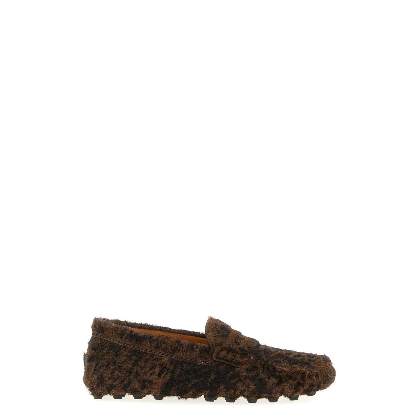 TOD'S Gommino Brown Ponyhair Loafers New And Authentic (Wome