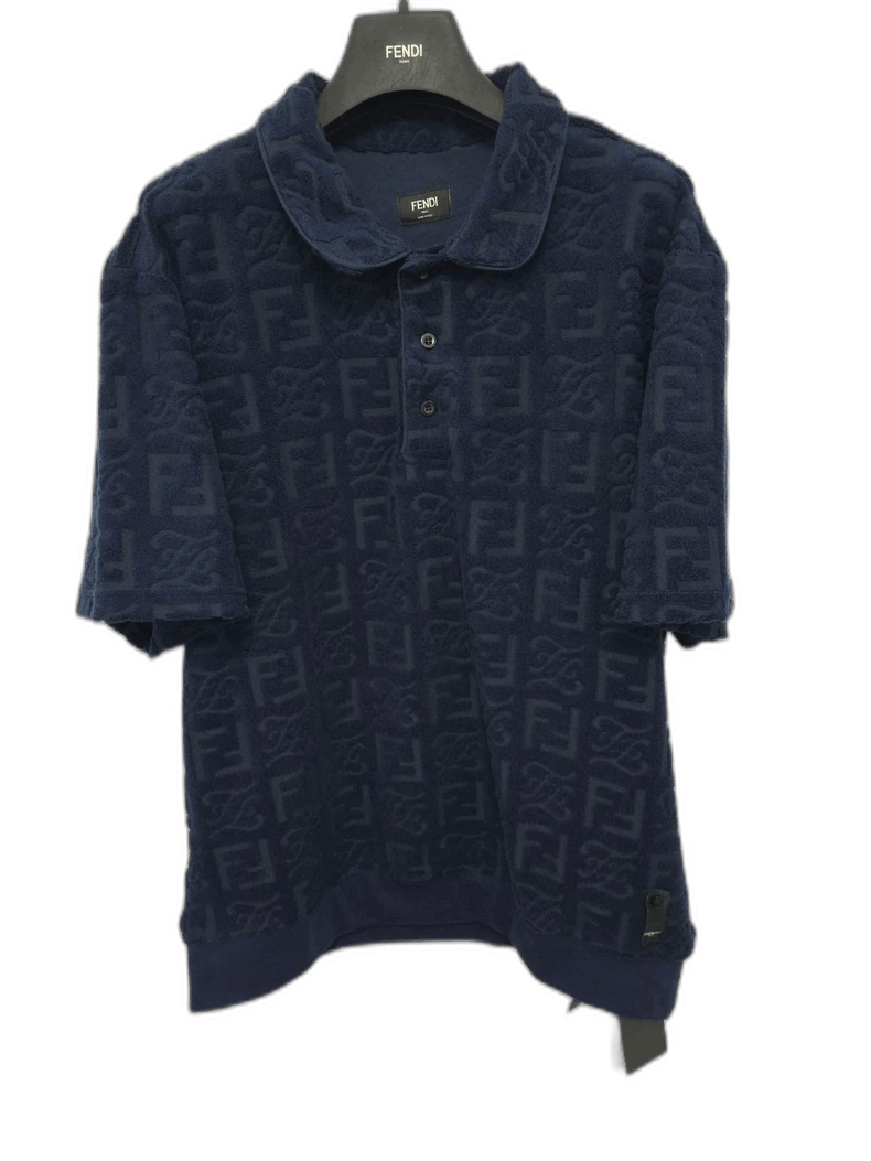 Fendi Classic Logo Short Sleeve Polo Shirt