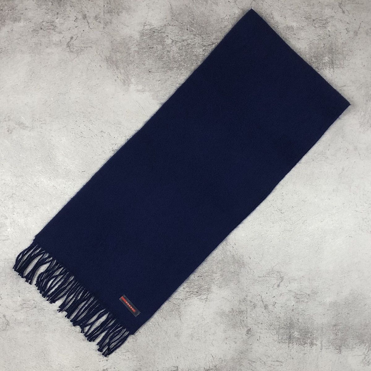 Prada Prada Wool Red Tab Scarf Size ONE SIZE - 3 Thumbnail