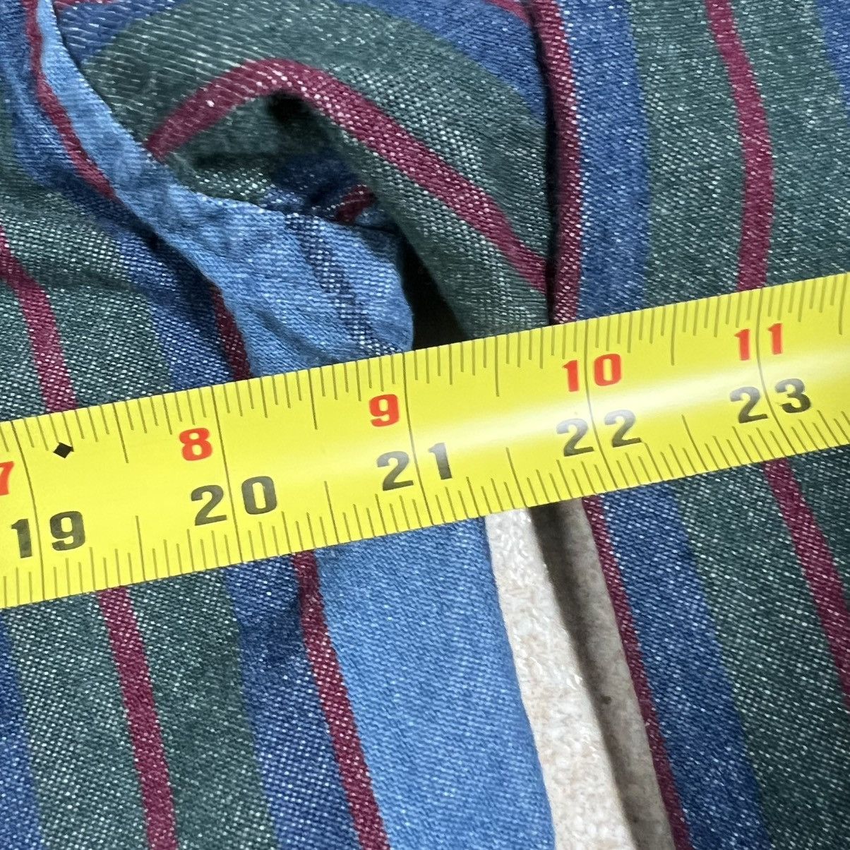 Cabelas Vintage Cabelas Denim Striped Shirt Blue Outdoor Hunting Size US M / EU 48-50 / 2 - 5 Thumbnail