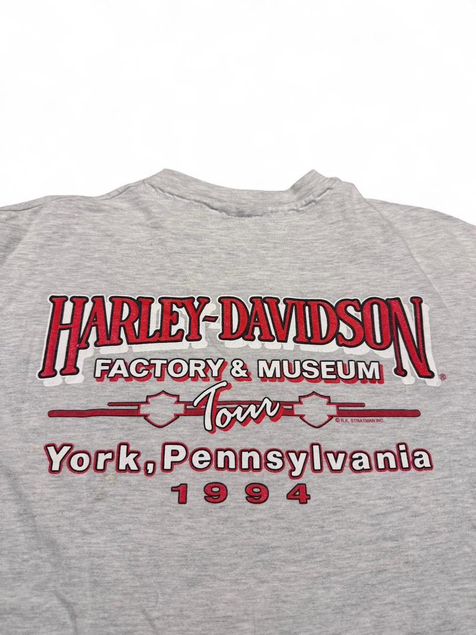 Harley Davidson Vintage 1994 single stitch Harley Davidson tour York museum Size US L / EU 52-54 / 3 - 8 Thumbnail