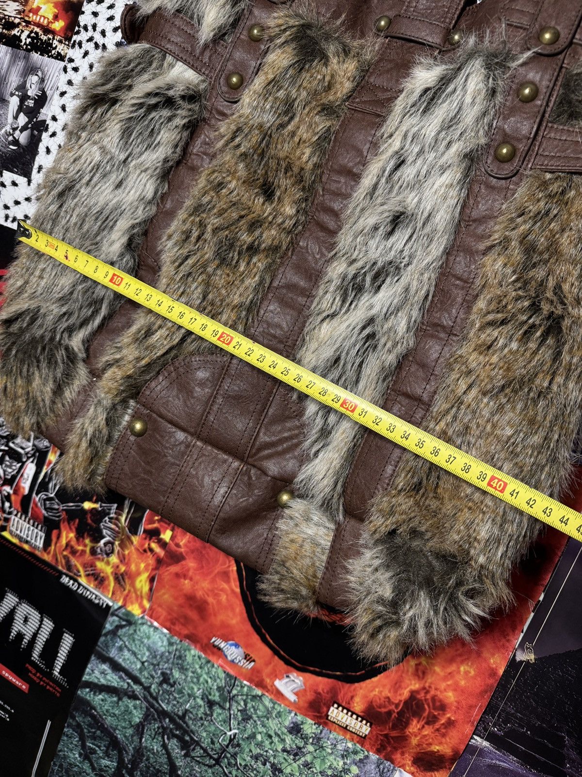 Japanese Brand Vintage Faux Fur Big Shoulder Bag Size ONE SIZE - 6 Thumbnail