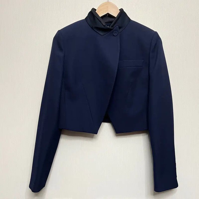 Fendi FENDI Men's Cropped Navy Cotton Jacket 0089 Size US L / EU 52-54 / 3 - 1 Thumbnail
