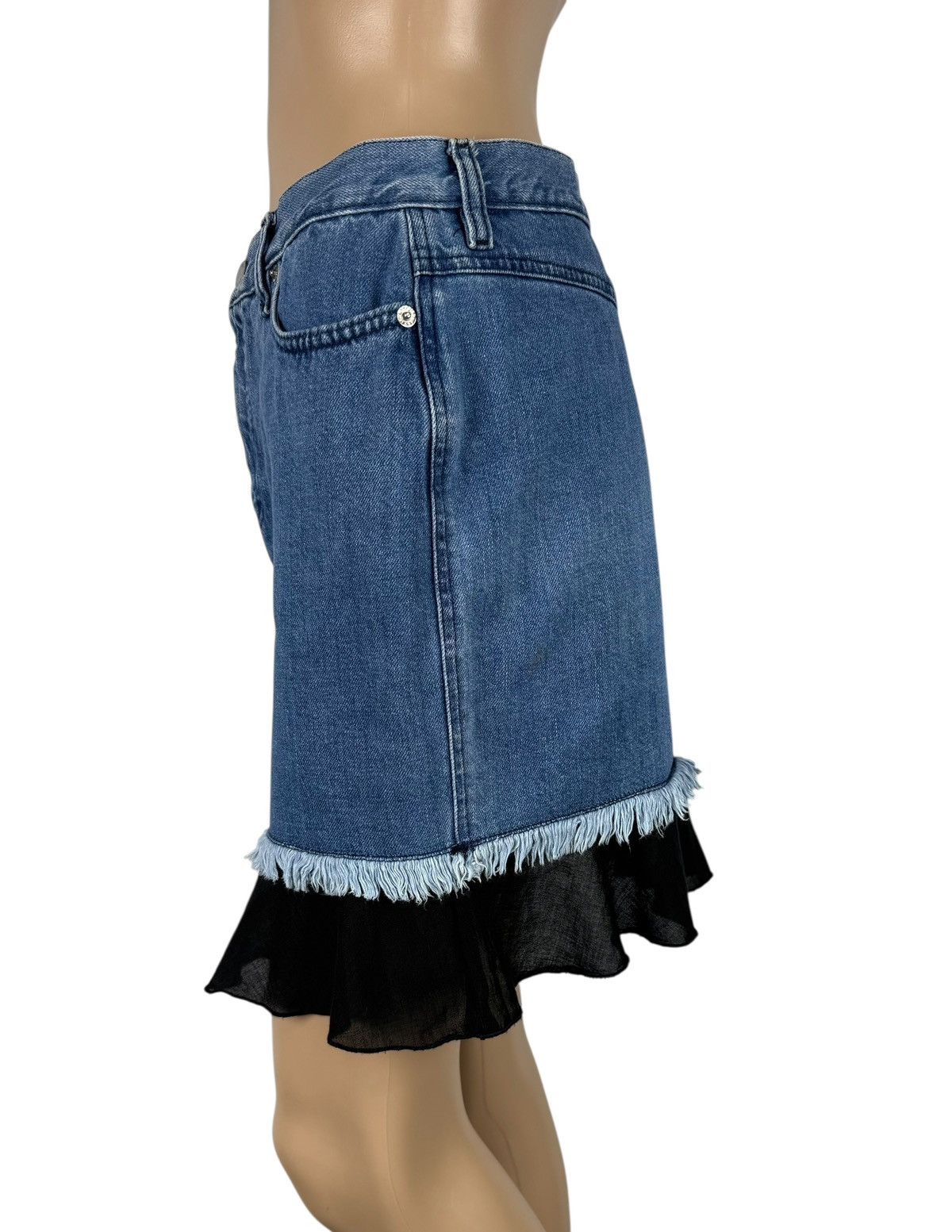 Moschino Moschino Jeans Vintage Mini Denim Skirt size IT44 US10 Size 30" / US 8 / IT 44 - 5 Thumbnail
