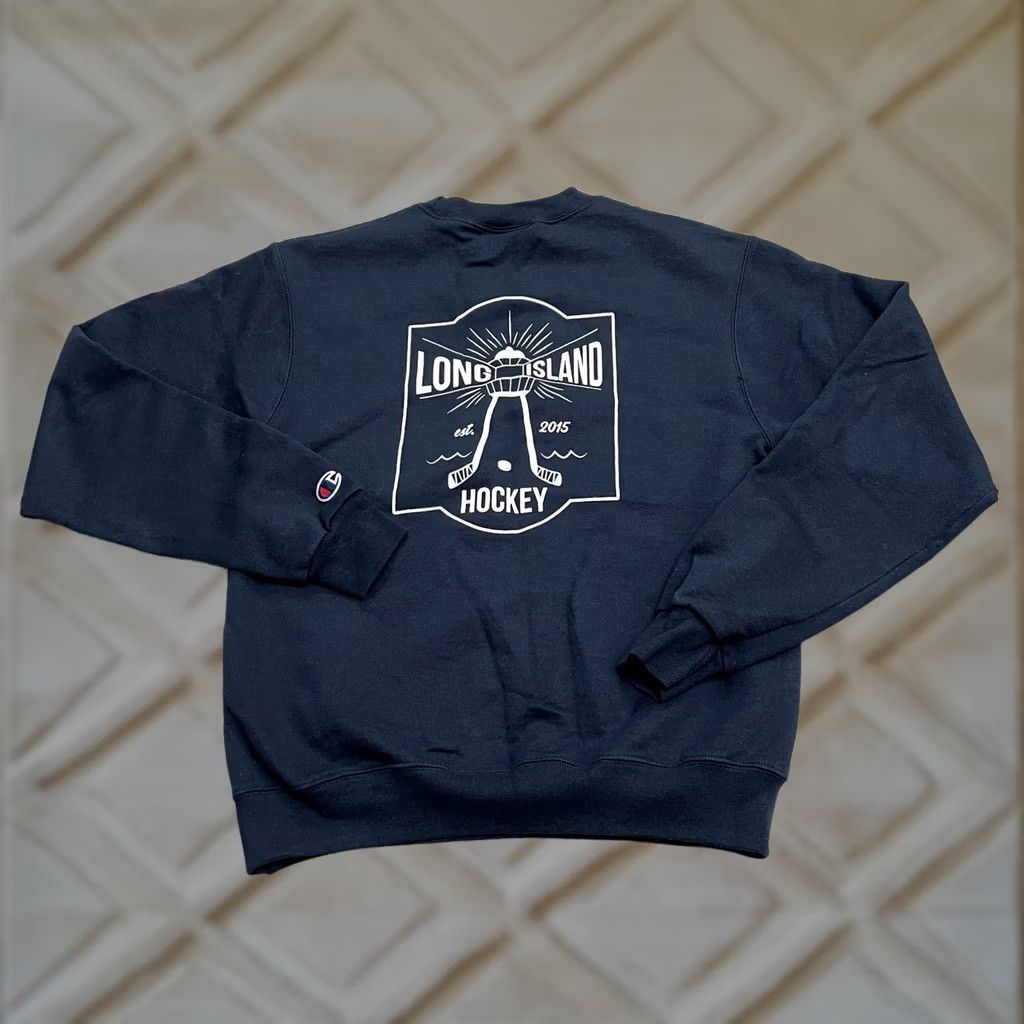 Champion Champion Eco Hockey Pullover Sweatshirt Womens S Navy Blue Logo Outdoor Size S / US 4 / IT 40 - 1 Thumbnail