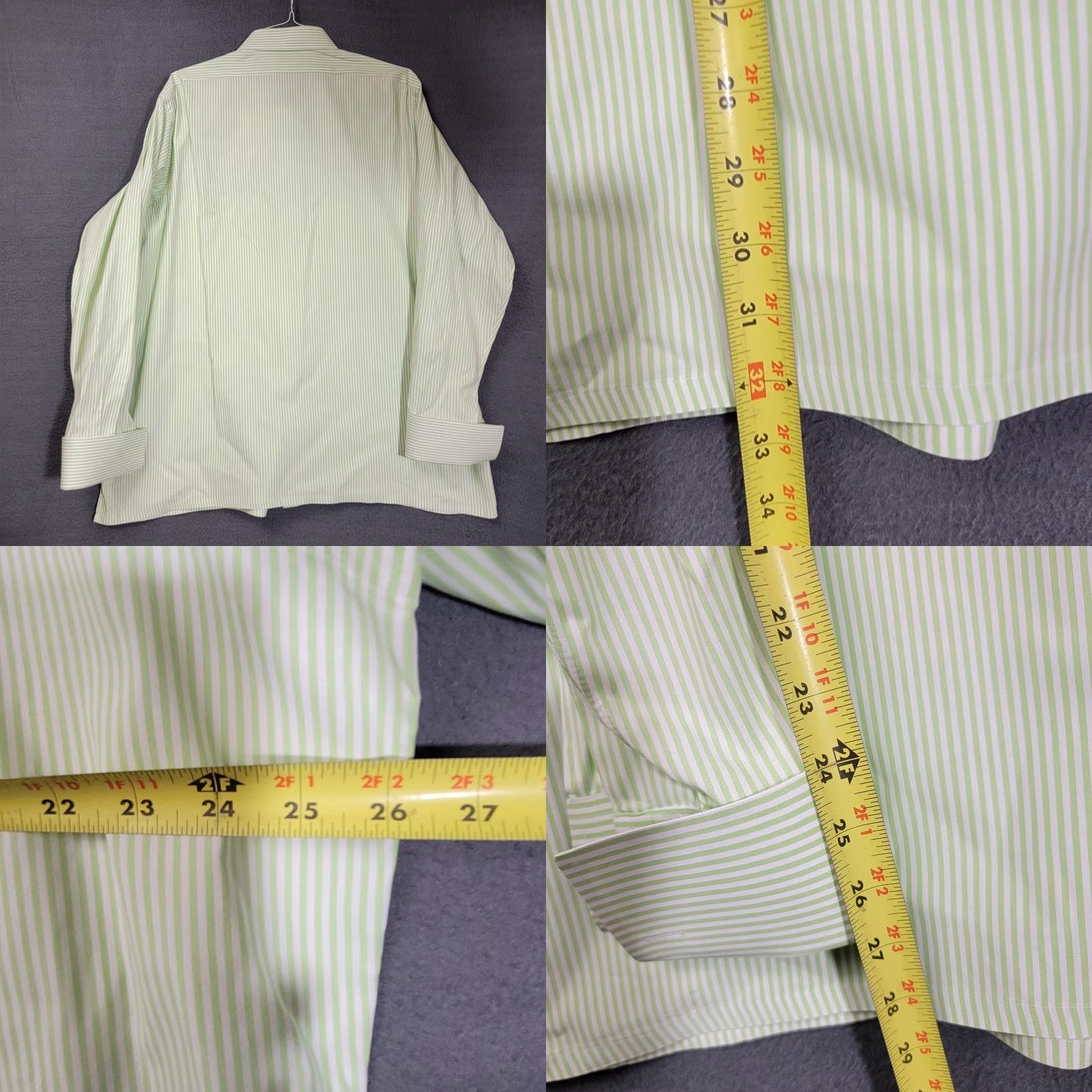 Vintage The Texas Clothier Custom Made Shirt 3XL Striped Long Sleeve Made In USA Mens Shirt Size US XXL / EU 58 / 5 - 8 Thumbnail