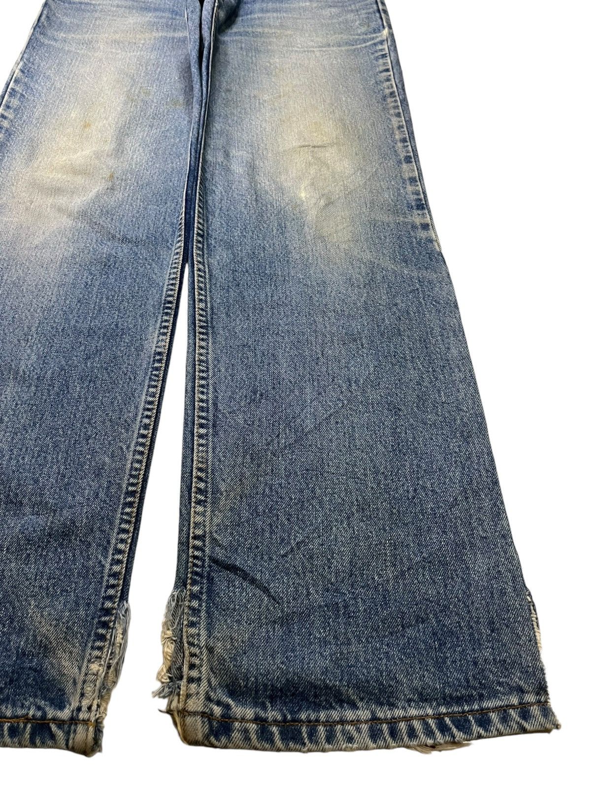 Levi's × Levi's Vintage Clothing Vintage 80s Levis 630 Orange Tab Mud Wash Rip Baggy Jeans Size US 33 - 7 Thumbnail