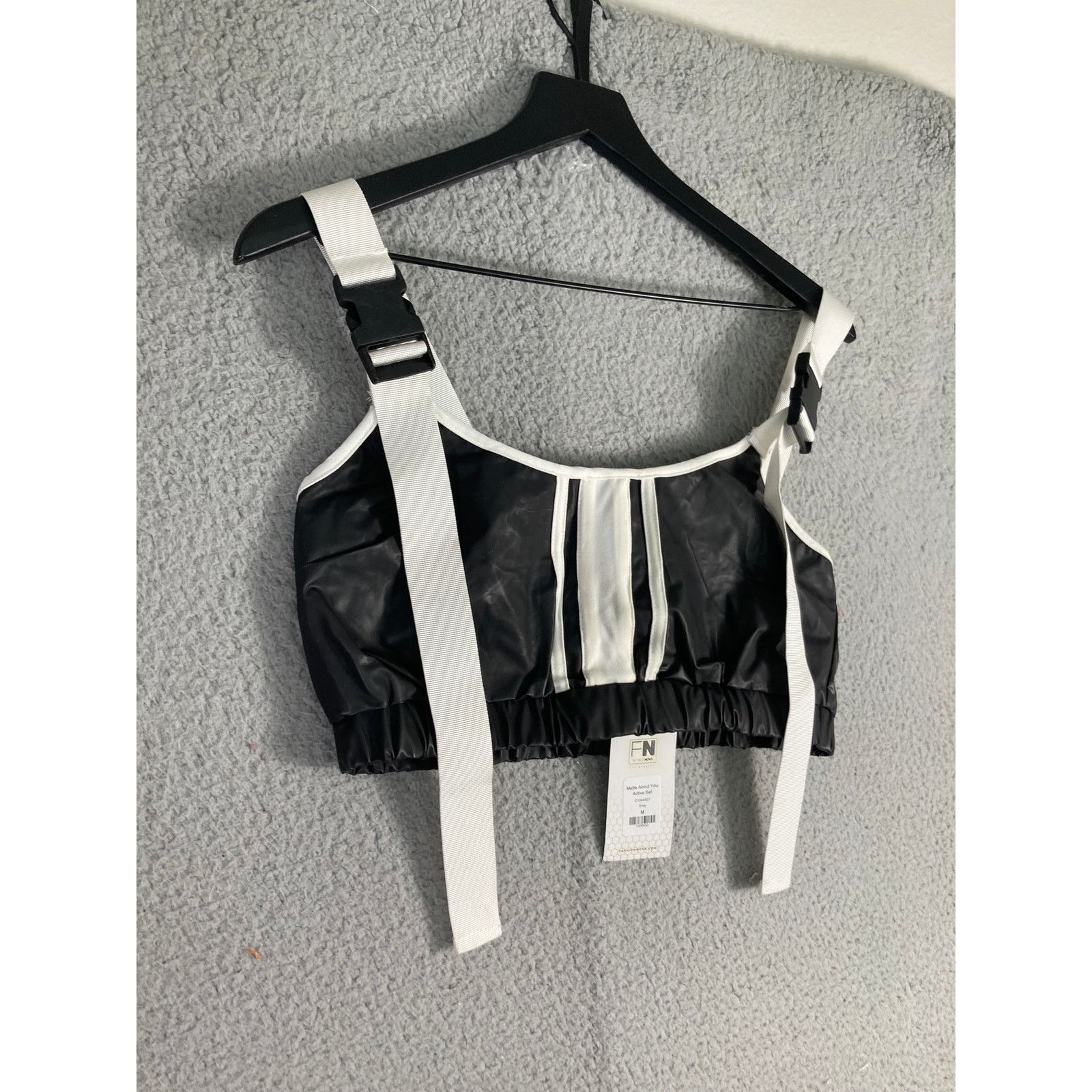 Other Fashion Nova Women's Gray Active Set M Corset Top & Shorts Size 26" / US 2 / IT 38 - 5 Thumbnail