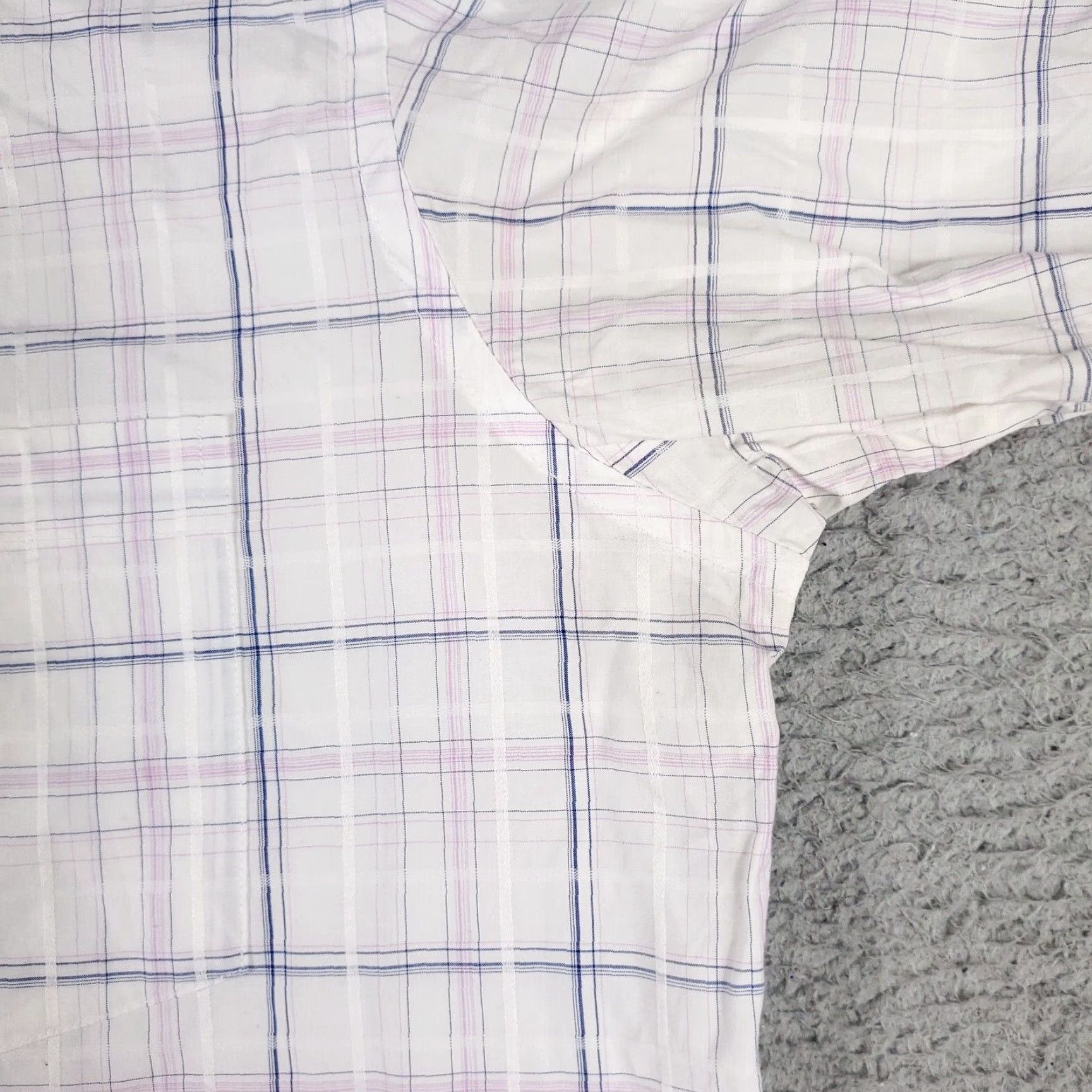 BUGATCHI Bugatchi Uomo Shirt Mens XL Purple Plaid Button-Up Long Sleeve Casual Classic Button-Up Collared Shirt Mens XL Purple Plaid Bugatchi Uomo Size US XL / EU 56 / 4 - 4 Thumbnail