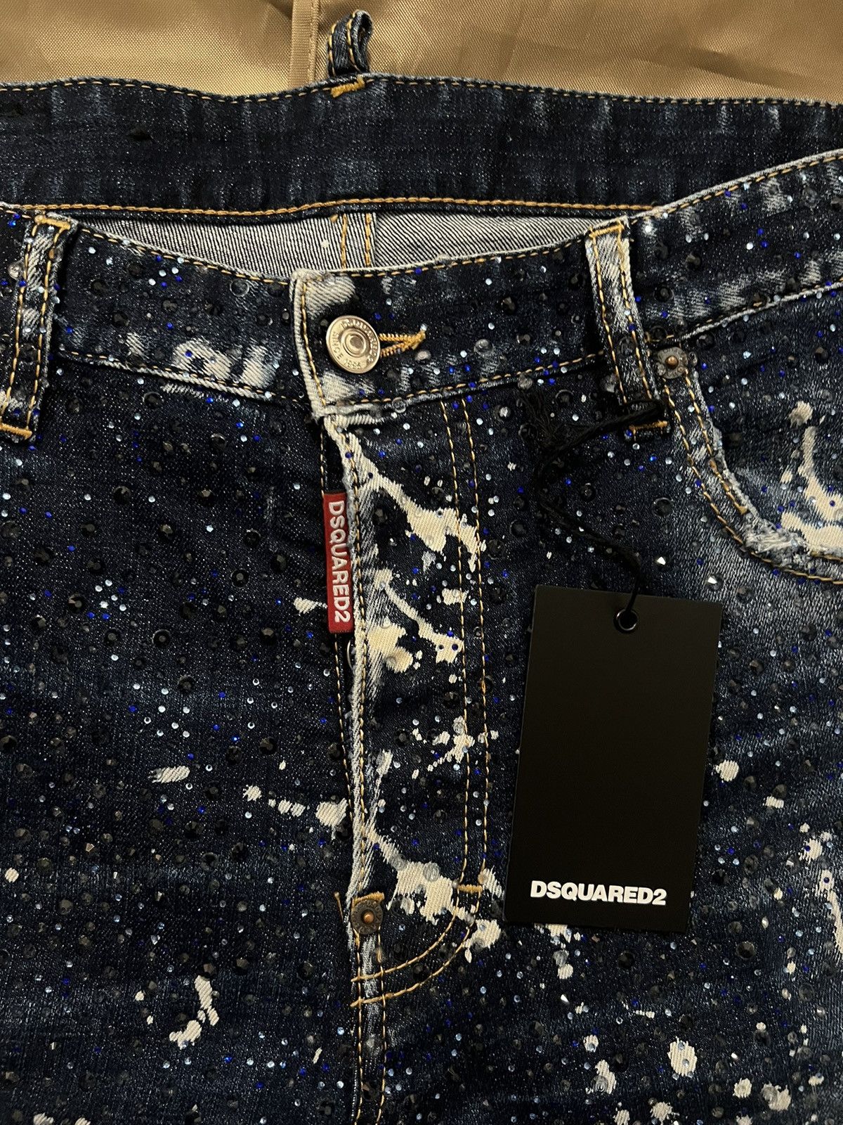 Dsquared2 Dsquared2 Men's Skater Rhinestone SkinnyJeans $3000 size 48 Size US 32 / EU 48 - 2 Thumbnail
