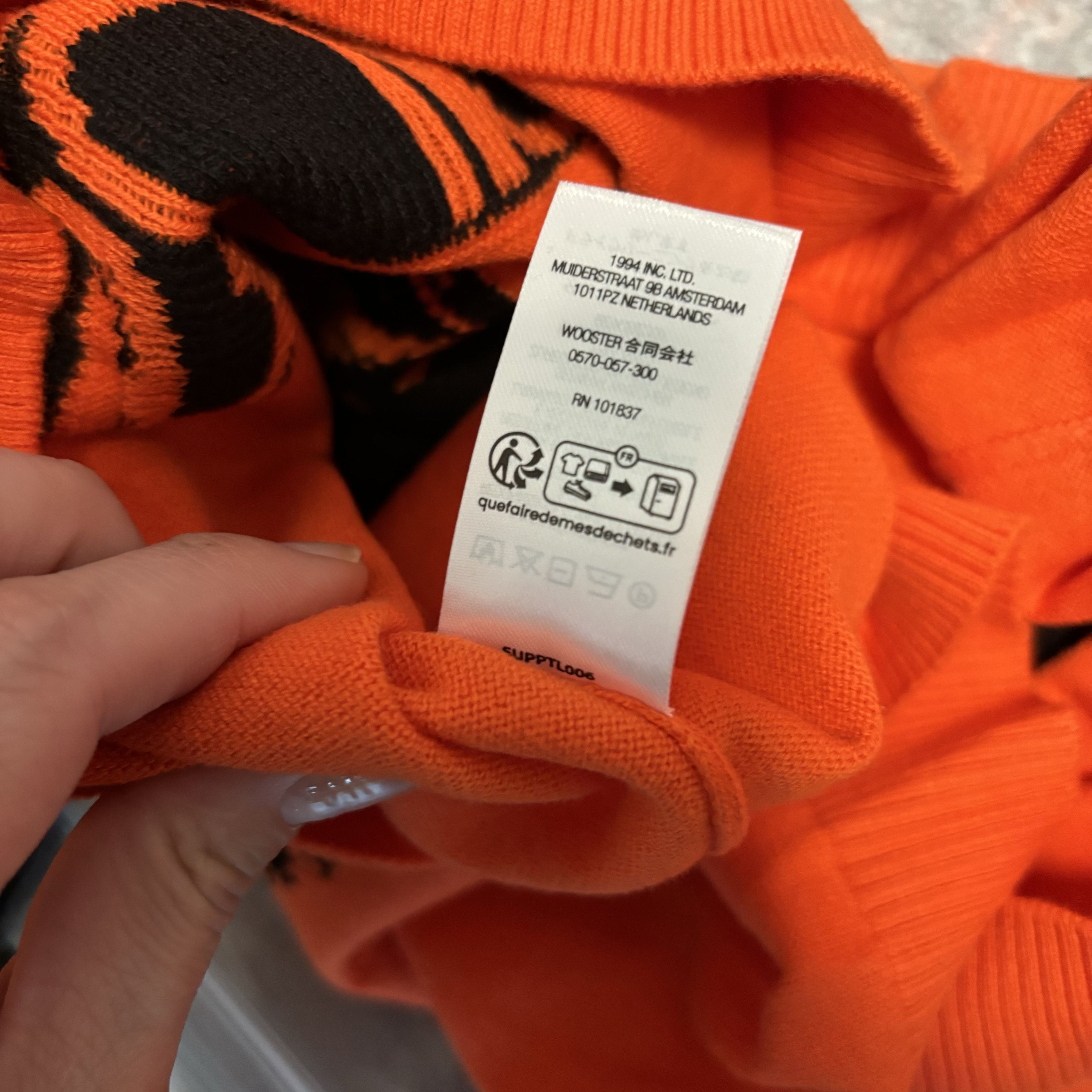Supreme Supreme Big Cats Jacquard L/S Top Orange - 23SS Size US L / EU 52-54 / 3 - 8 Thumbnail