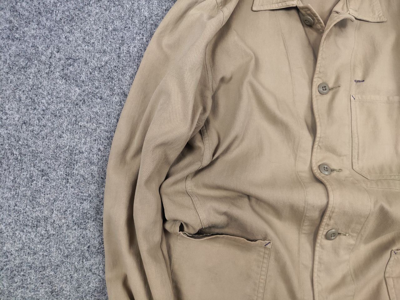 Japanese Brand Vintage Boston Nine Japan Canvas Tactical Work beige Jacket Size US L / EU 52-54 / 3 - 9 Thumbnail
