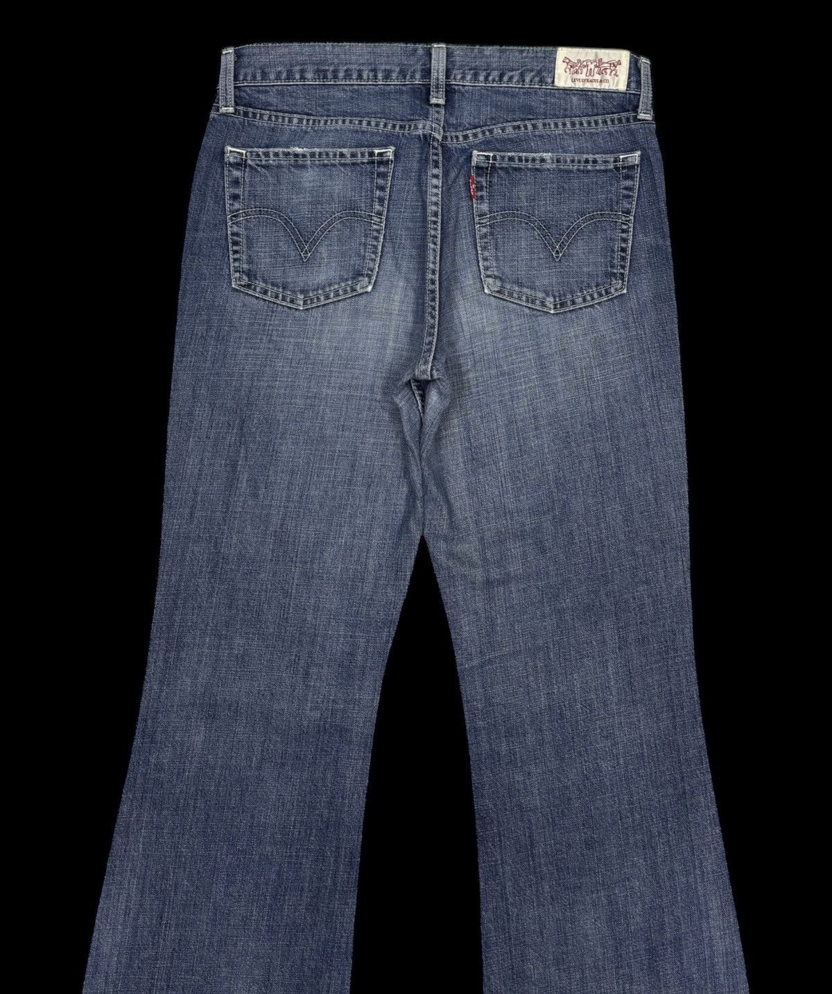 If Six Was Nine 💥Flare Levis 90s Strauss Co Bootcut Denim Jeans Flared Size US 31 - 6 Thumbnail